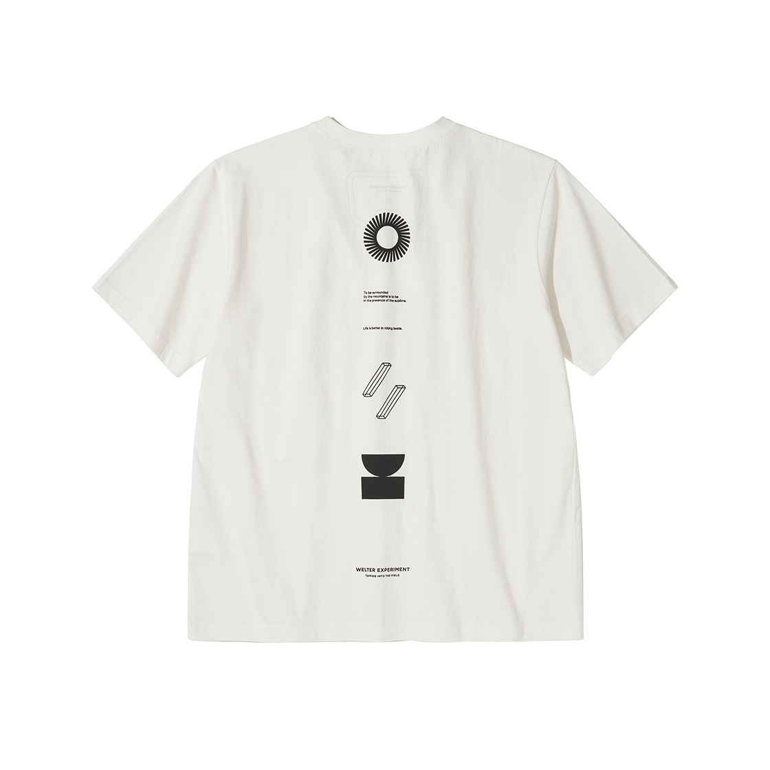WBEUTS001WH Welter Experiment Nature Balance T-Shirt White