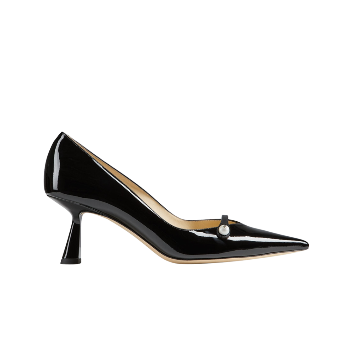 ROSALIA65PTZ000074 (W) Jimmy Choo Rosalia 65 Patent Pointed Pumps Black