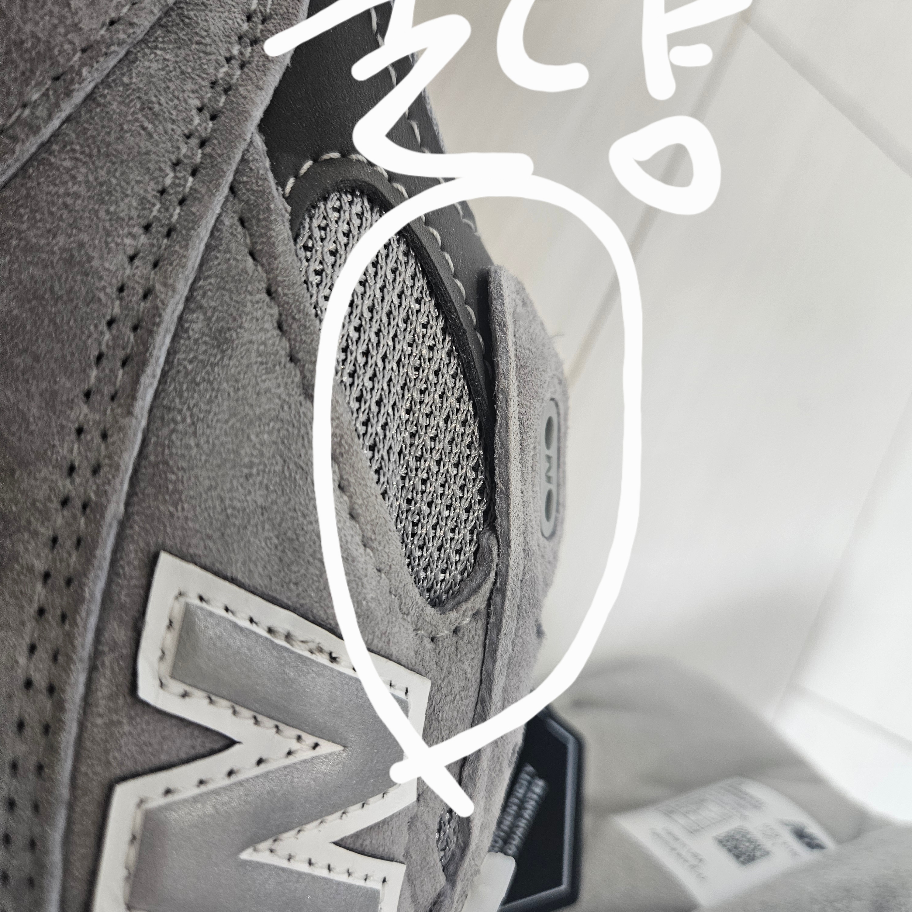 New Balance 993 Made in USA Grey - D Standard 착용 스타일 - 8
