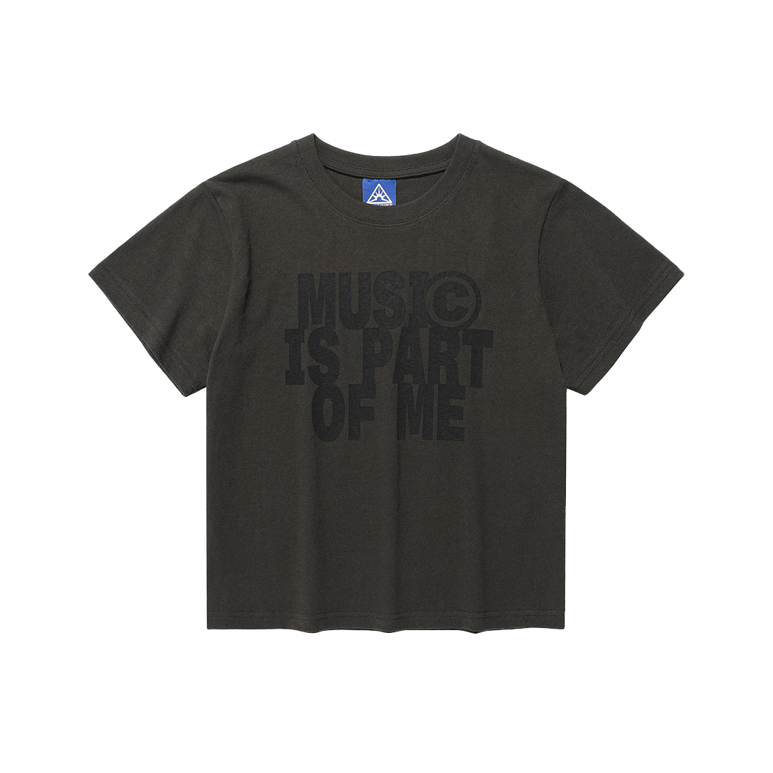 IK2FMFT521ACH ISTKUNST Music Crop Tee Charcoal