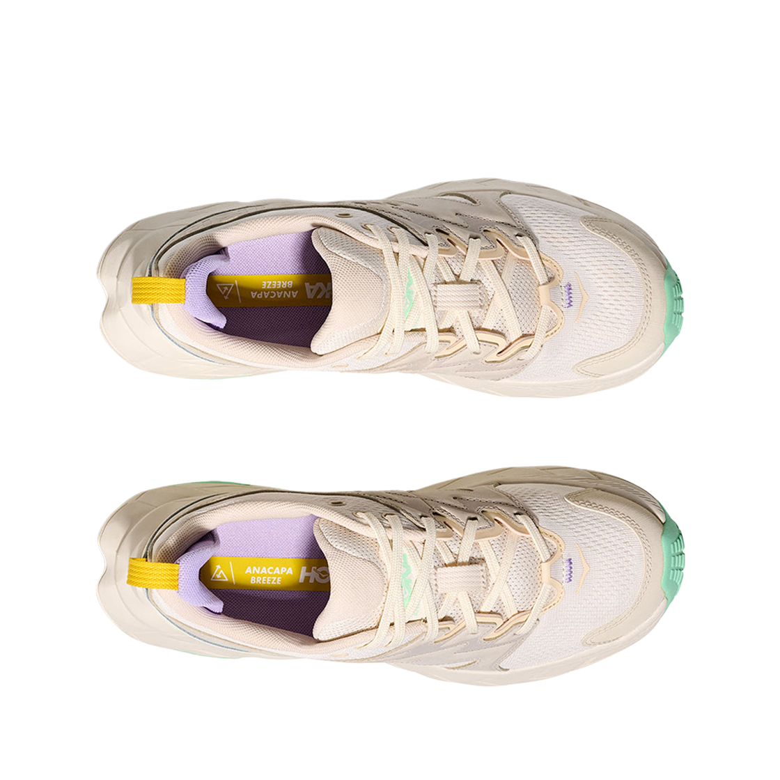 (W) 호카 아나카파 브리즈 로우 앨러배스터 민트 플루오라이트((W) Hoka Anacapa Breeze Low Alabaster Mint Fluorite) - 2