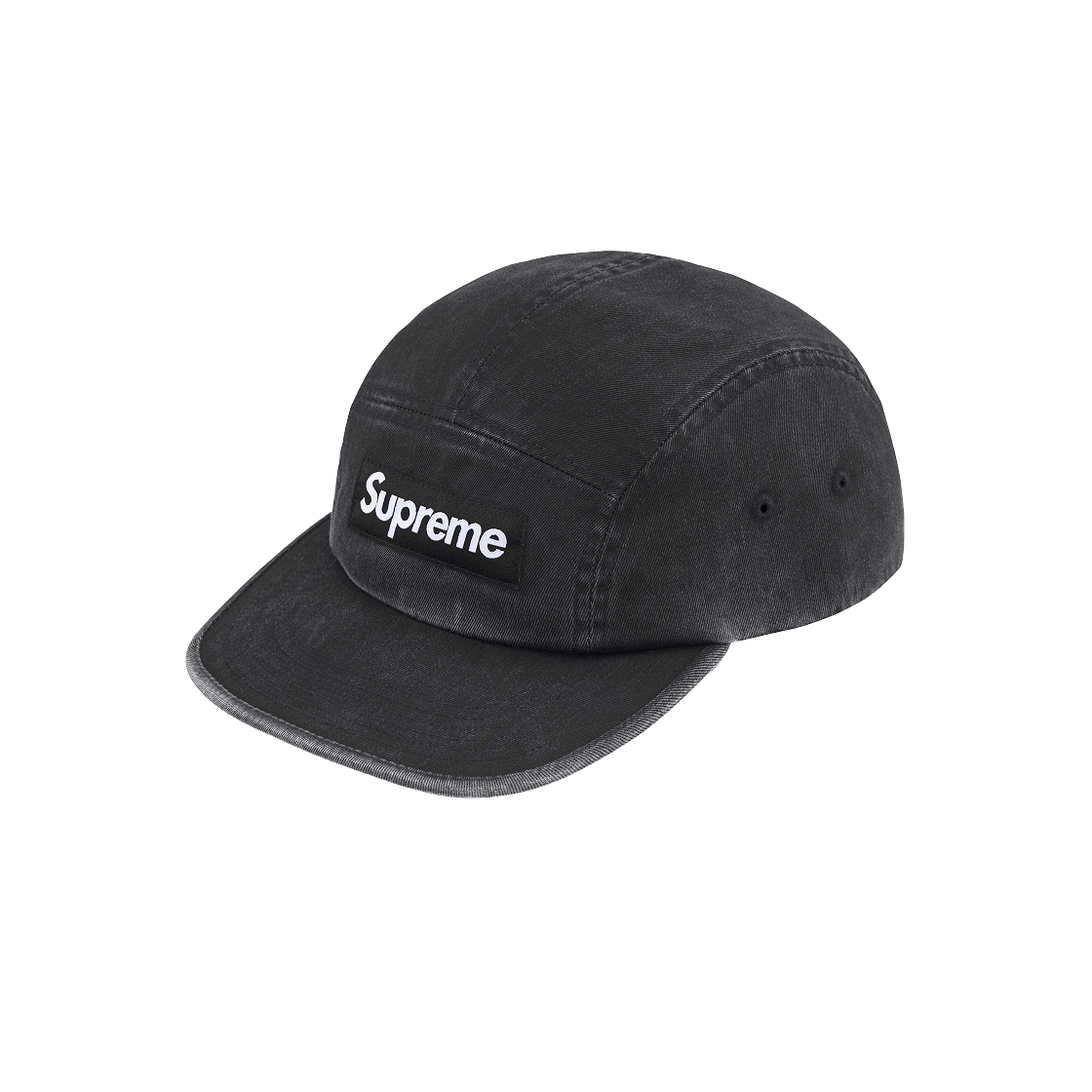 슈프림 워시드 치노 트윌 캠프캡 블랙 - 25SS | Supreme | KREAM