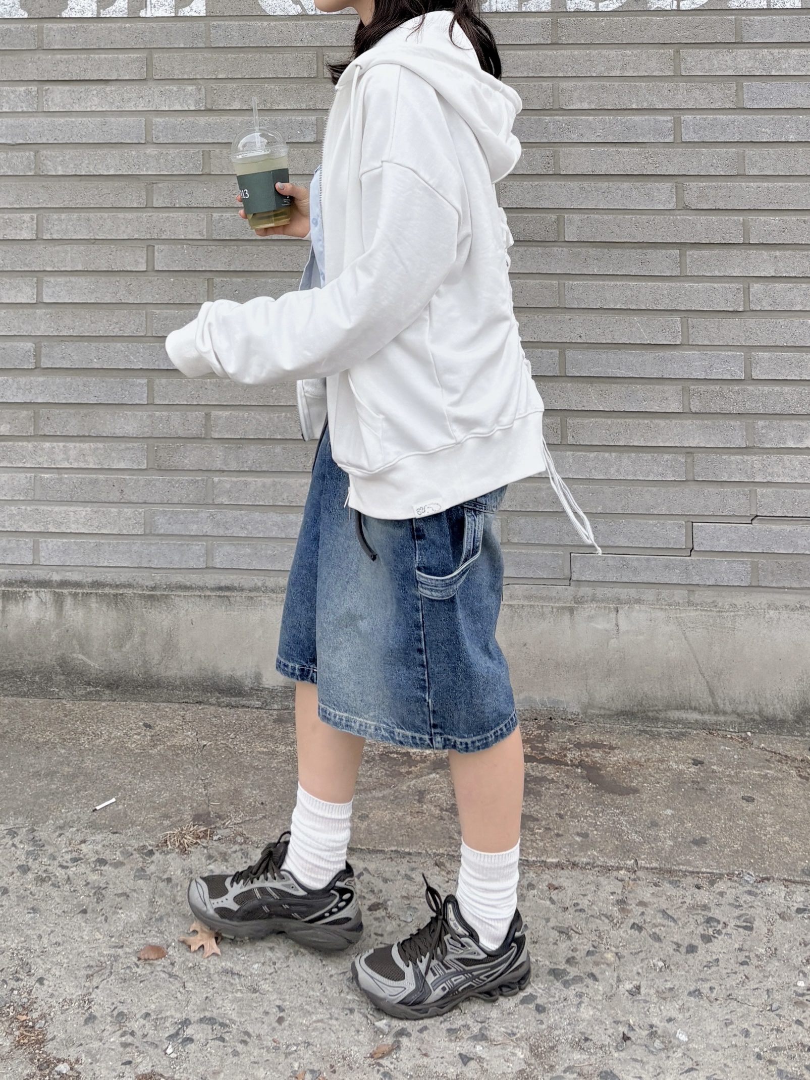 Thevinylhouse Carpenter Denim Shorts Blue, Asics x Atmos x Undermycar Gel-Kayano 14 Pepper Black ์ฐฉ์ฉ ์คํ์ผ - 4