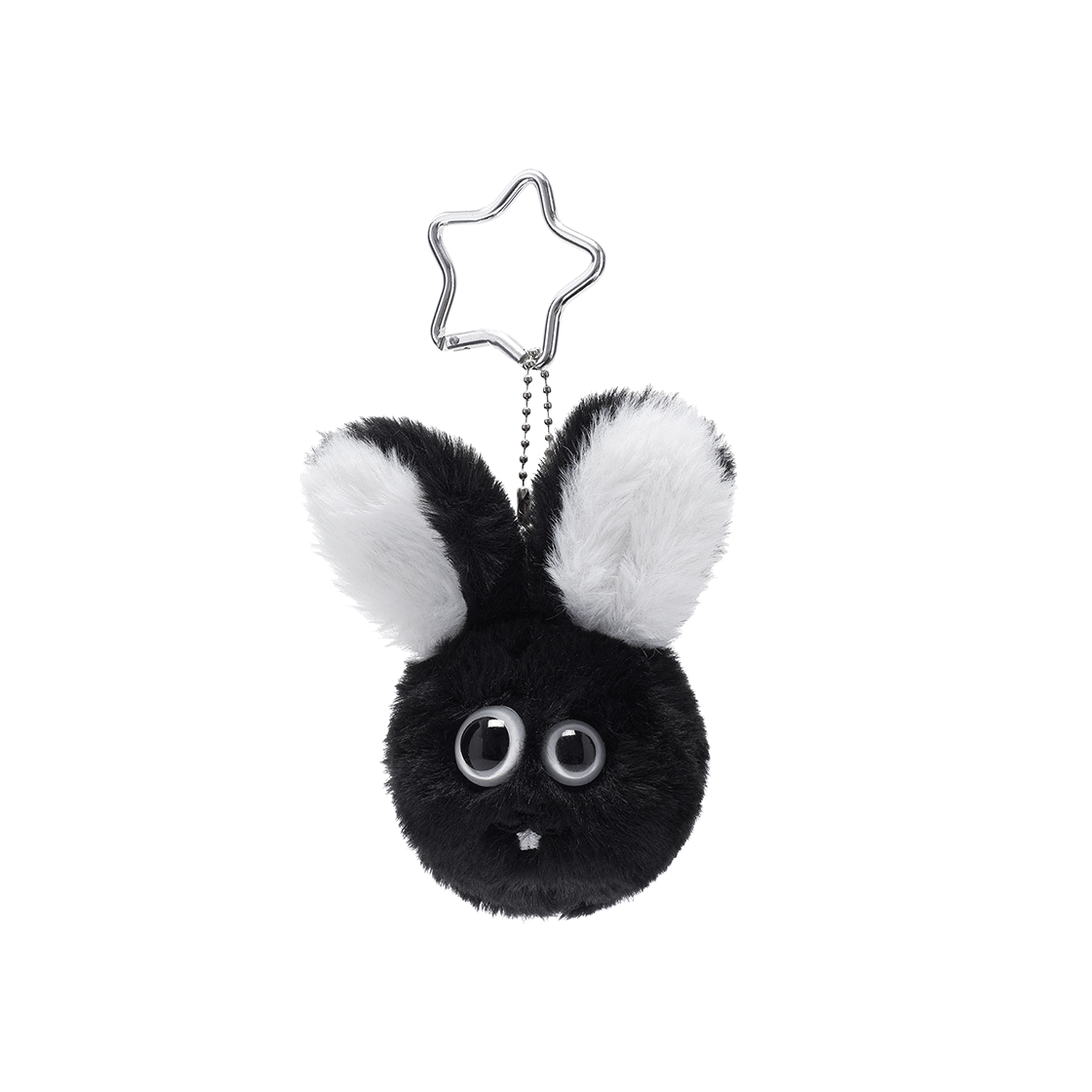 IK2FMMAB60ABK ISTKUNST Odd Rabbit Face Doll Key Chain Black