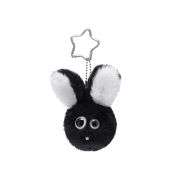 ISTKUNST Odd Rabbit Face Doll Key Chain Black