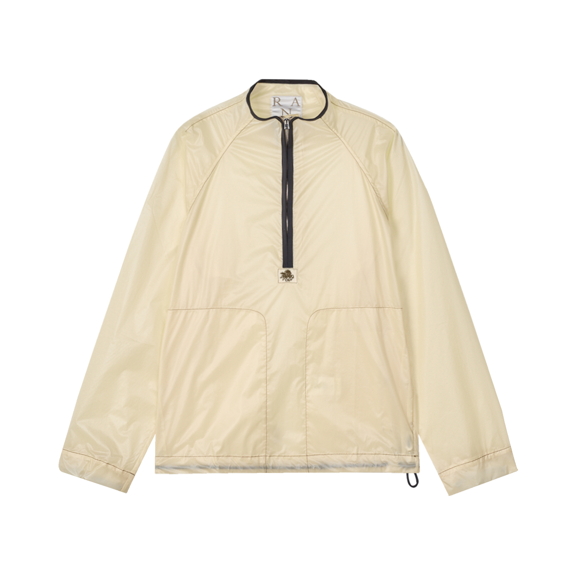 란라 강가 라이트 나일론 패커블 트랙 탑 퍼티 - 25SS(Ranra Ganga Light Nylon Packable Track Top Putty - 25SS)