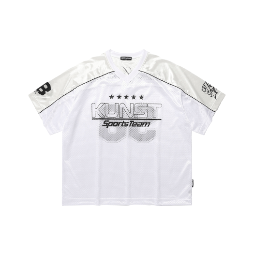 ★OY★CUBE MESH FOOTBALL JERSEY - WHITE★正規品/韓国直送料込 OY/オーワイ』 CUBE MESH FOOTBALL JERSEY/キューブメッシュ