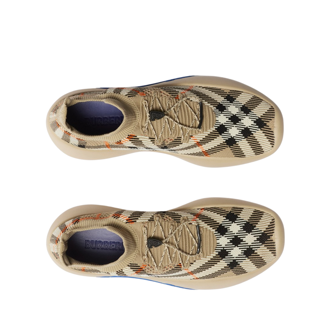 버버리 체크 니트 넵튠 스니커즈 샌드(Burberry Check Knit Neptune Sneakers Sand) - 2