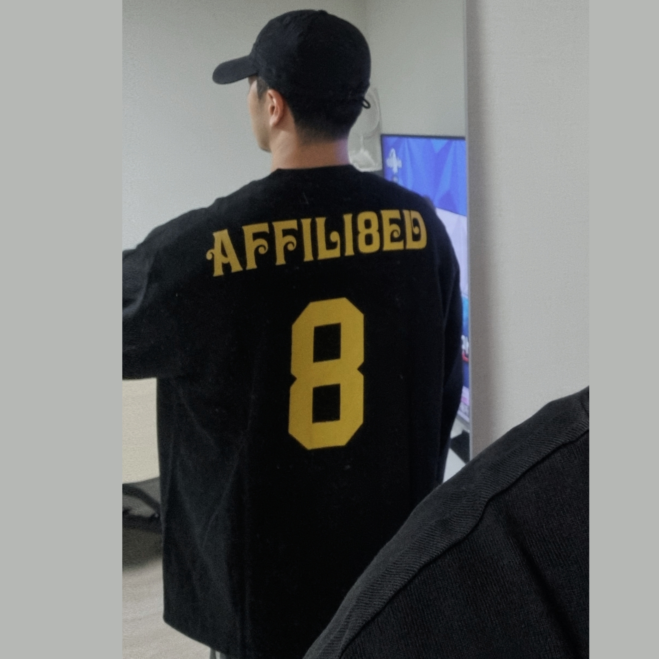 Supreme Affiliated L/S Football Top Black - 25SS 착용 스타일