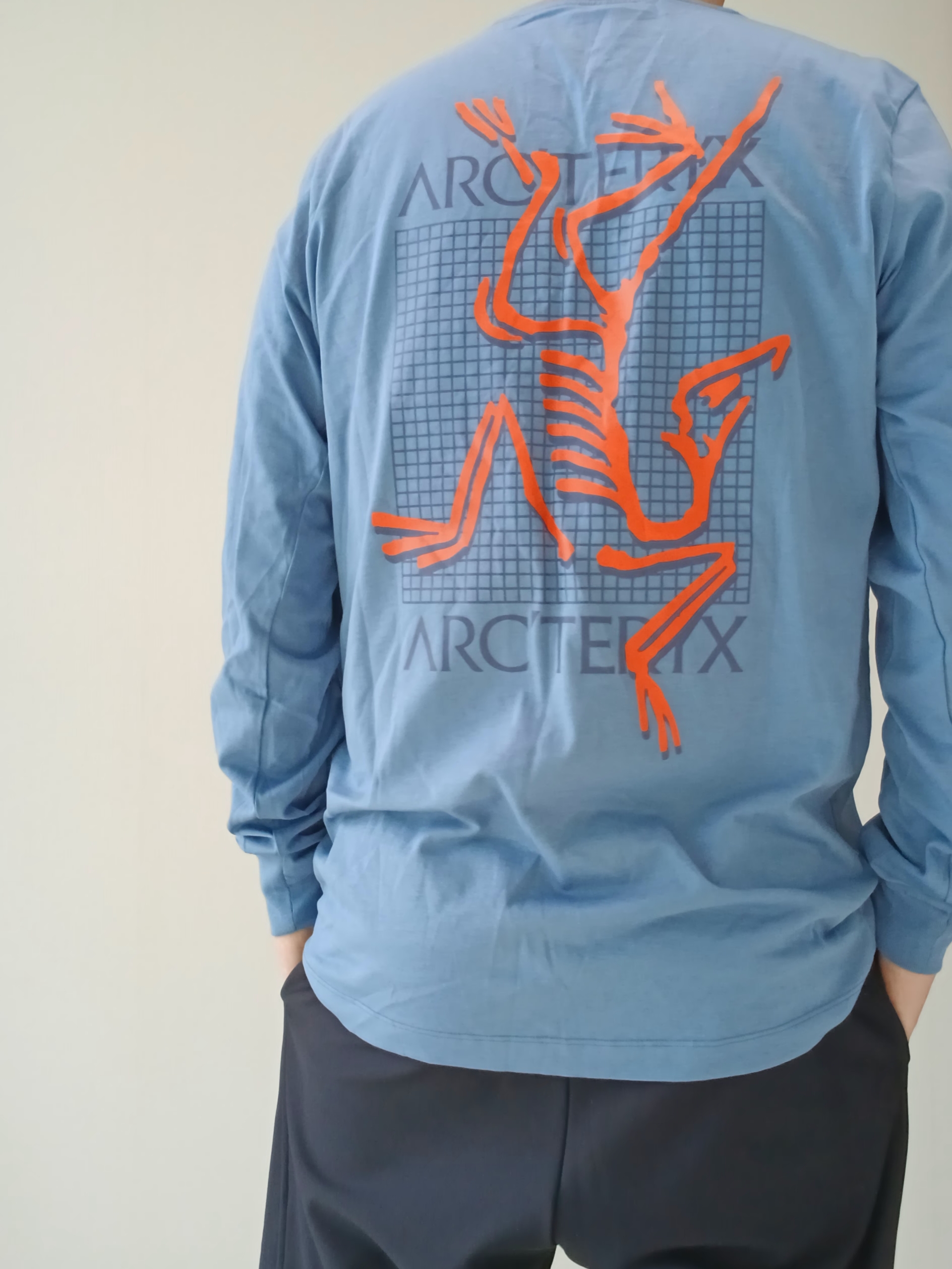 Arc'teryx Arc'Multi Bird Logo LS T-Shirt Stone Wash, Arc'teryx Keyring Metal 착용 스타일 - 5