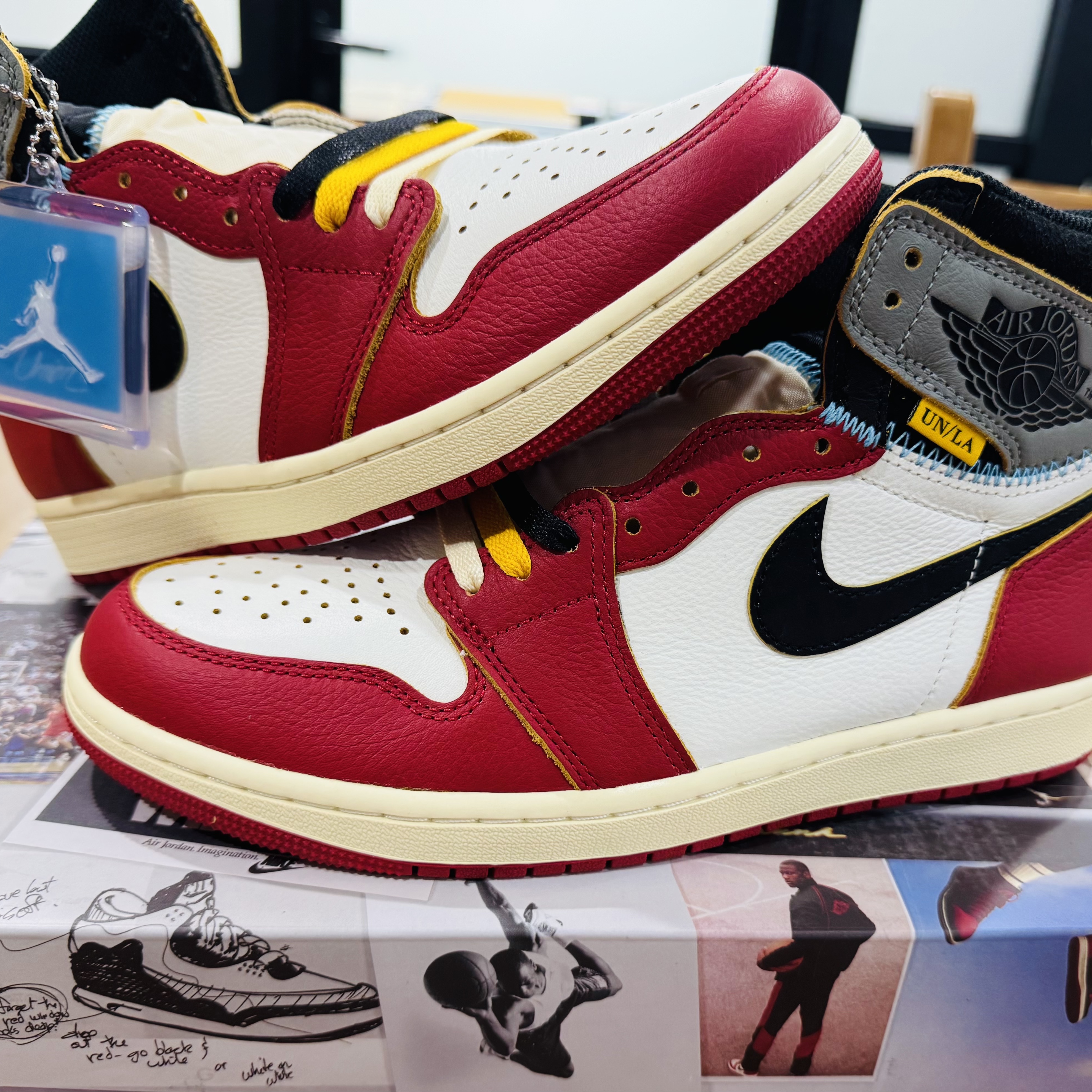 Jordan 1 x Union Retro High OG Chicago Shadow 착용 스타일 - 4