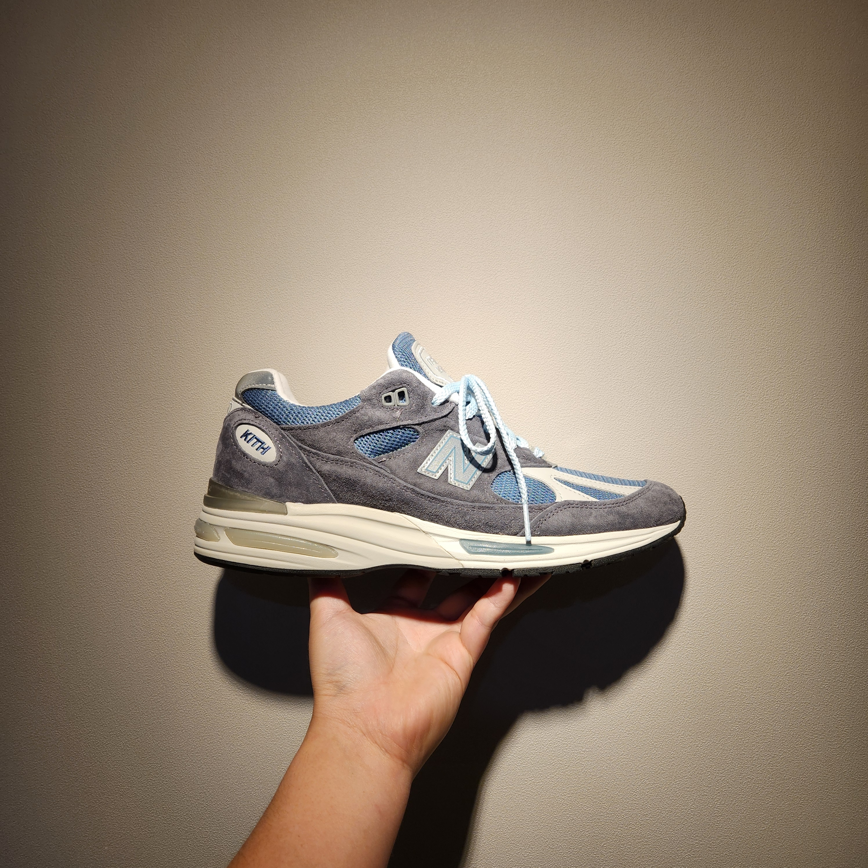 New Balance x Kith 991v2 Made in UK Steel Blue Grey 착용 스타일