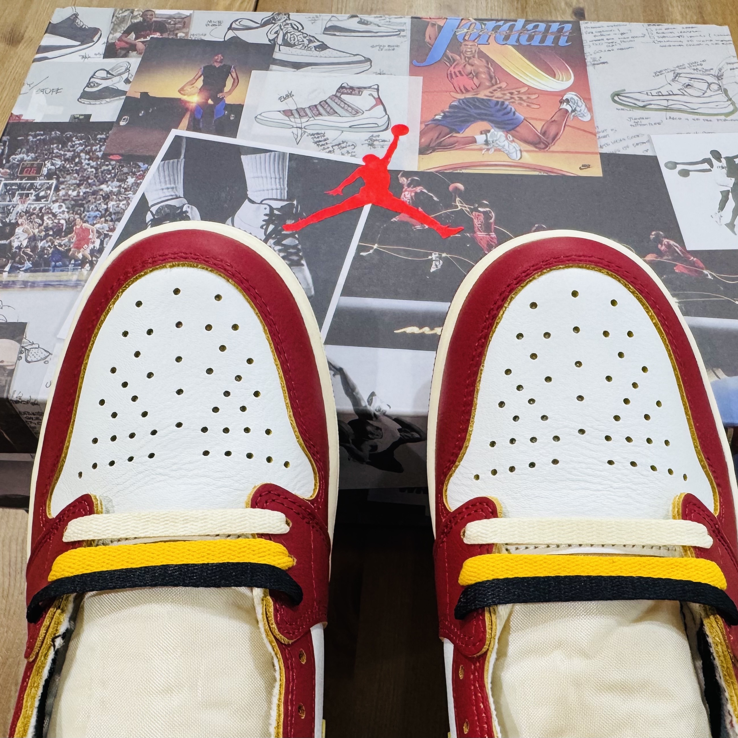 Jordan 1 x Union Retro High OG Chicago Shadow 착용 스타일 - 2