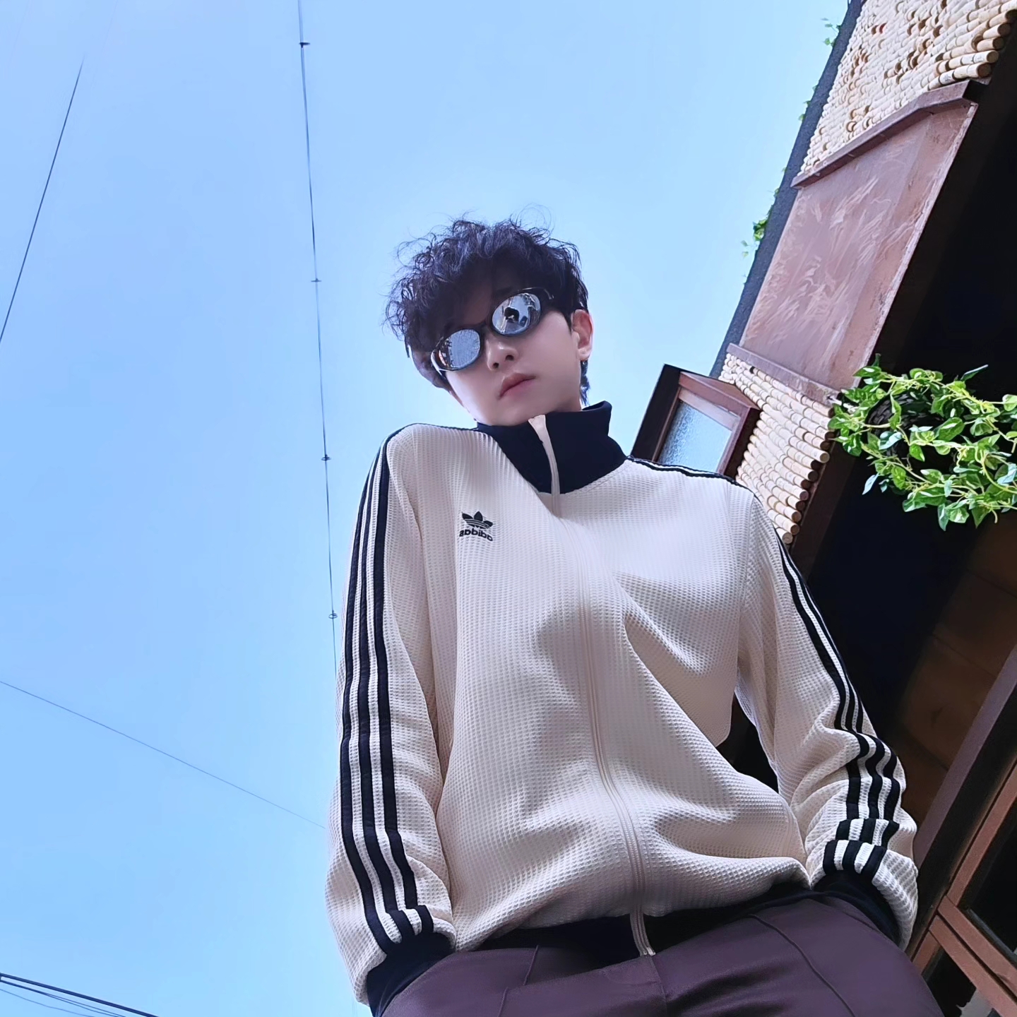 Adidas Waffle Beckenbauer Track Top Wonder White - KR Sizing, Adidas Waffle Beckenbauer Track Top Wonder White - KR Sizing 착용 스타일 - 7