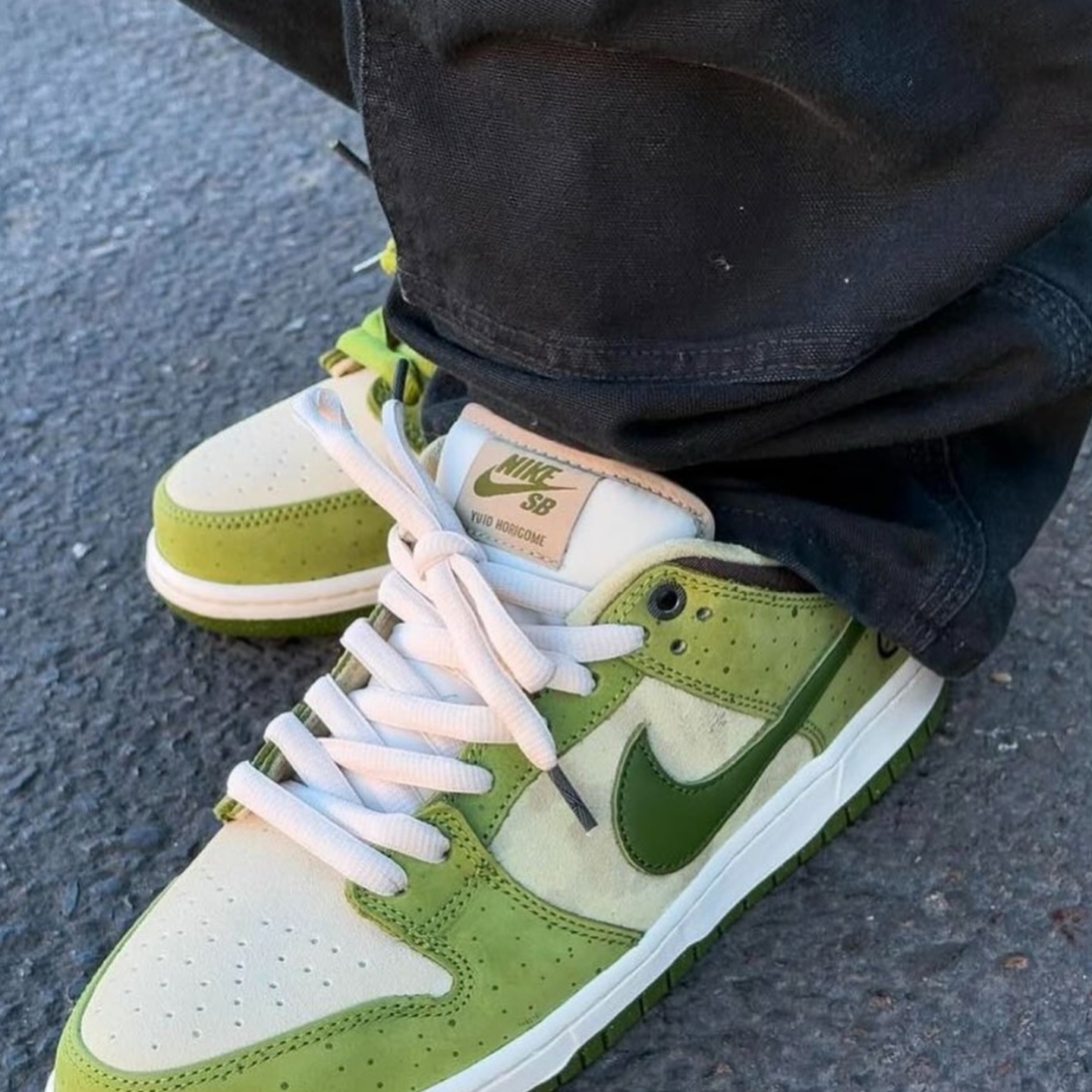 Nike x Yuto Horigome SB Dunk Low Matcha 착용 스타일 - 3