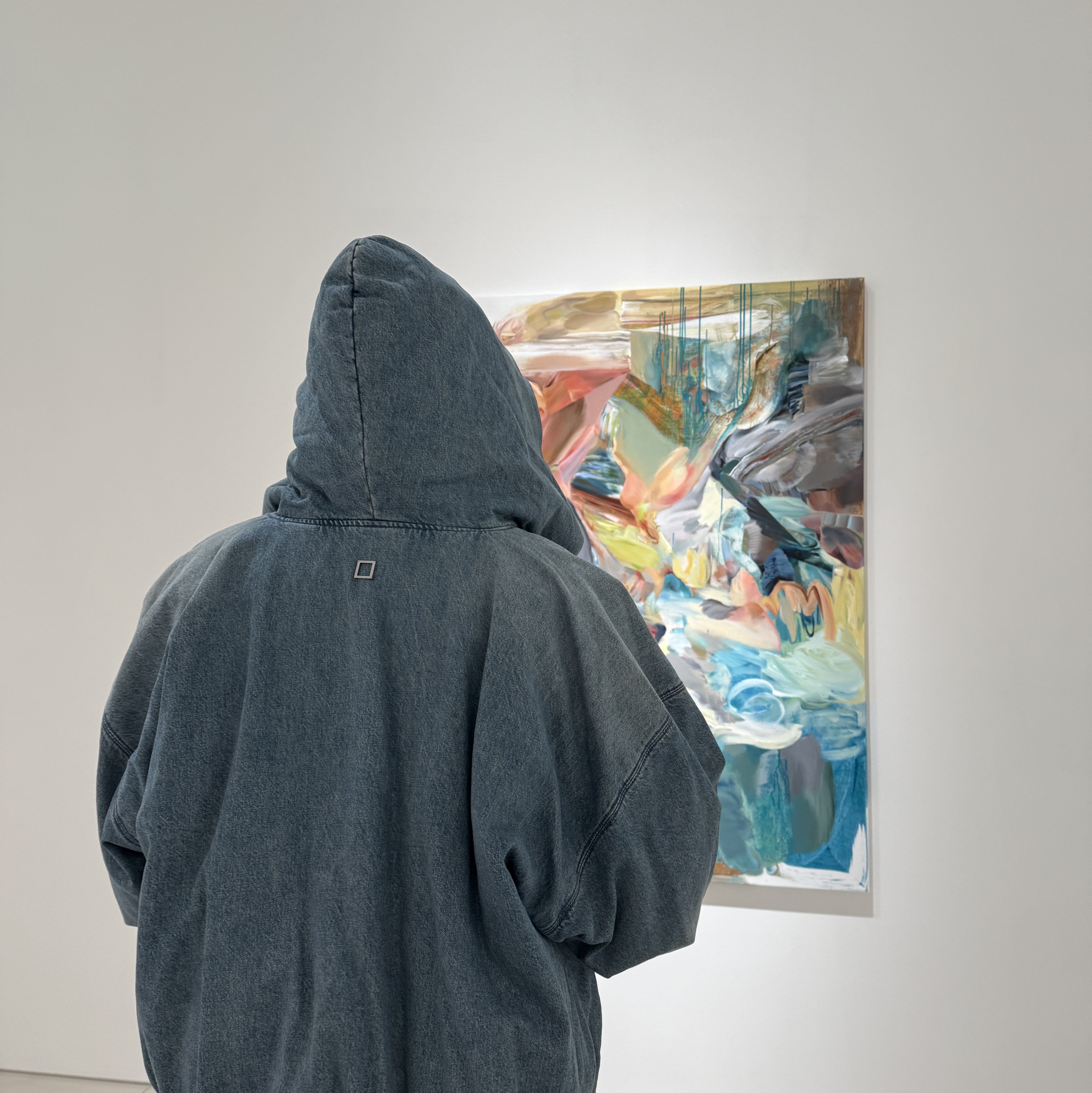 Wooyoungmi Denim Hooded Jumper Blue - 24FW 착용 스타일