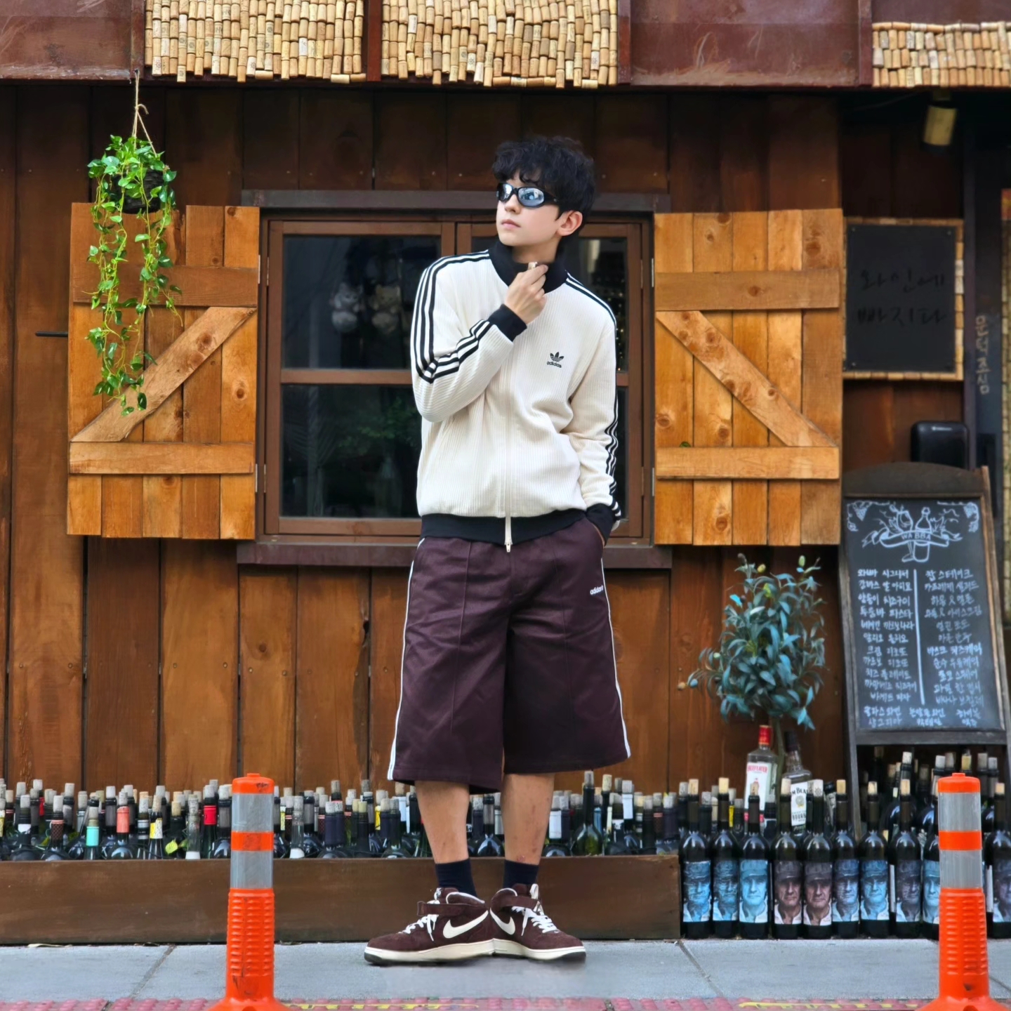 Adidas Waffle Beckenbauer Track Top Wonder White - KR Sizing, Adidas Waffle Beckenbauer Track Top Wonder White - KR Sizing 착용 스타일 - 6