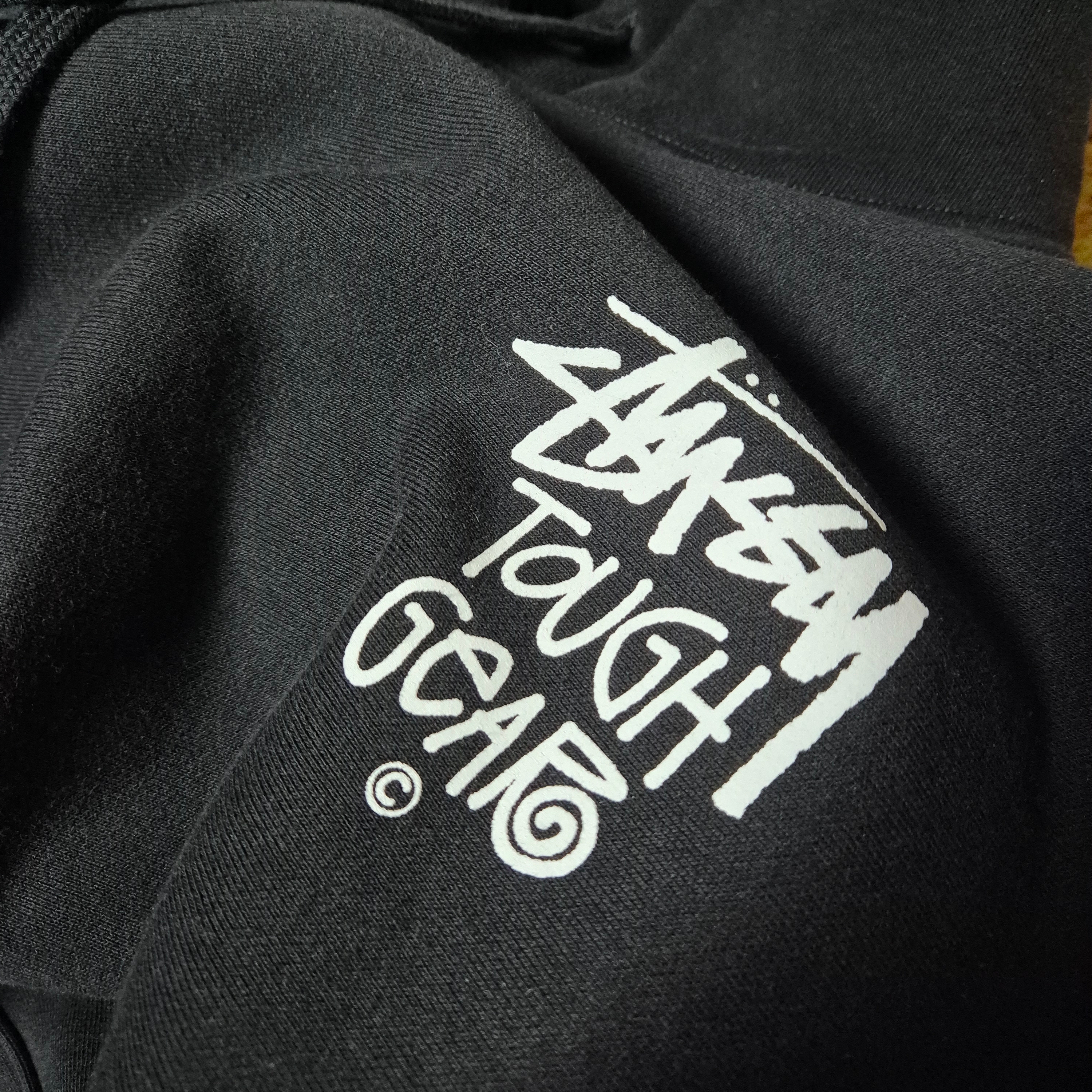 Stussy Tough Gear Hoodie Black 착용 스타일