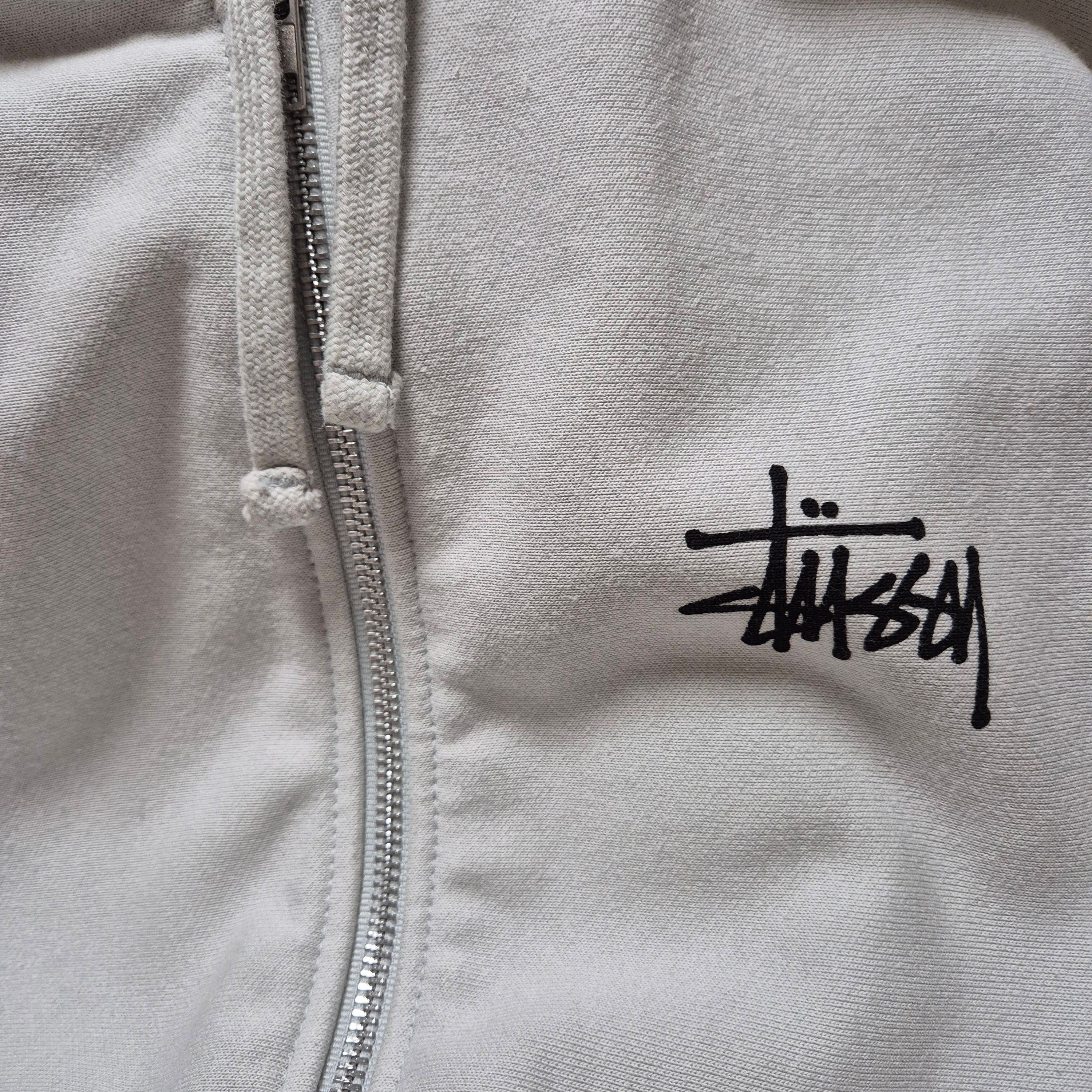 Stussy Basic Stussy Zip Hoodie Fog 2024 착용 스타일