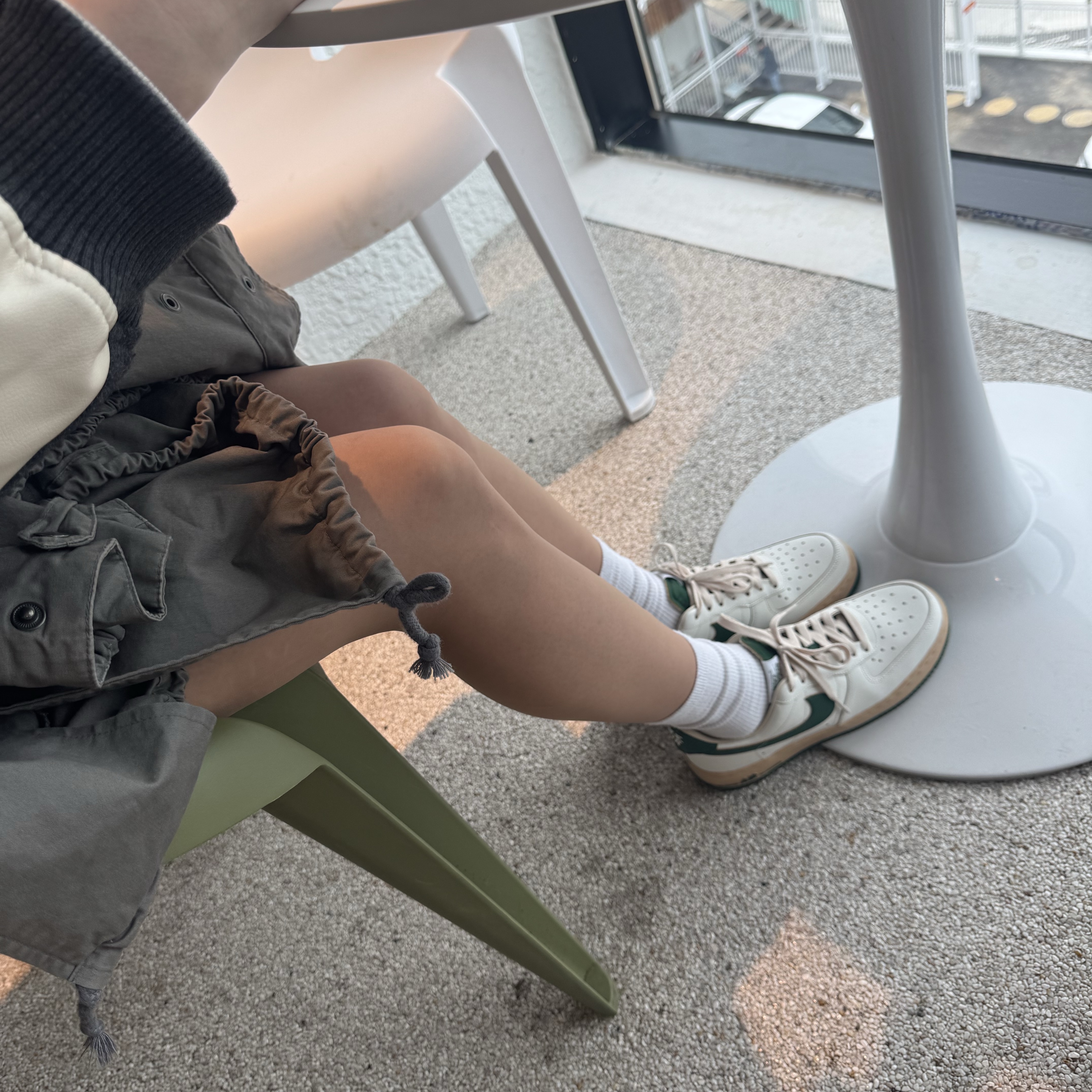 (W) Nike Air Force 1 Low Gorge Green 착용 스타일