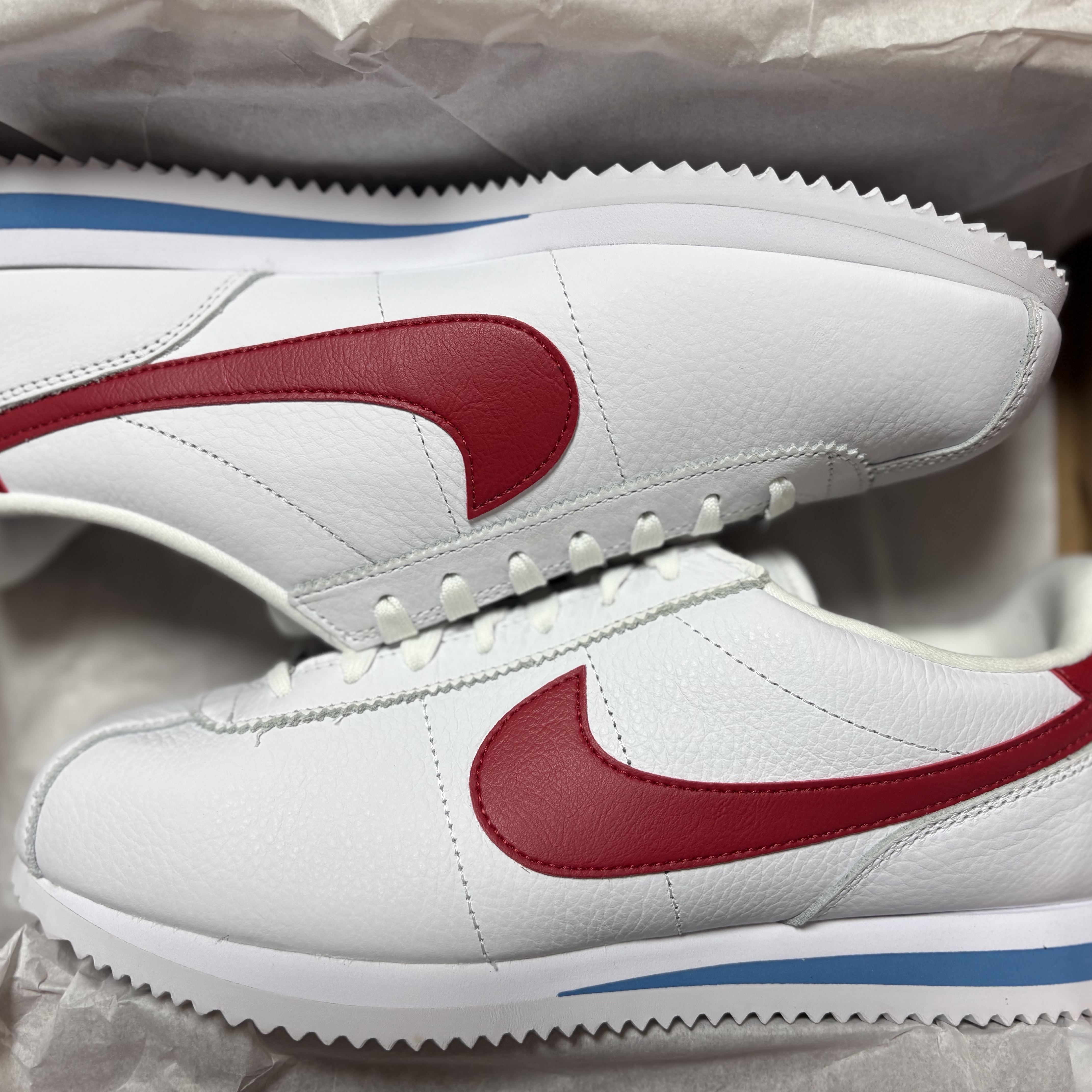 Nike Cortez Varsity Red White & Blue 착용 스타일 - 2