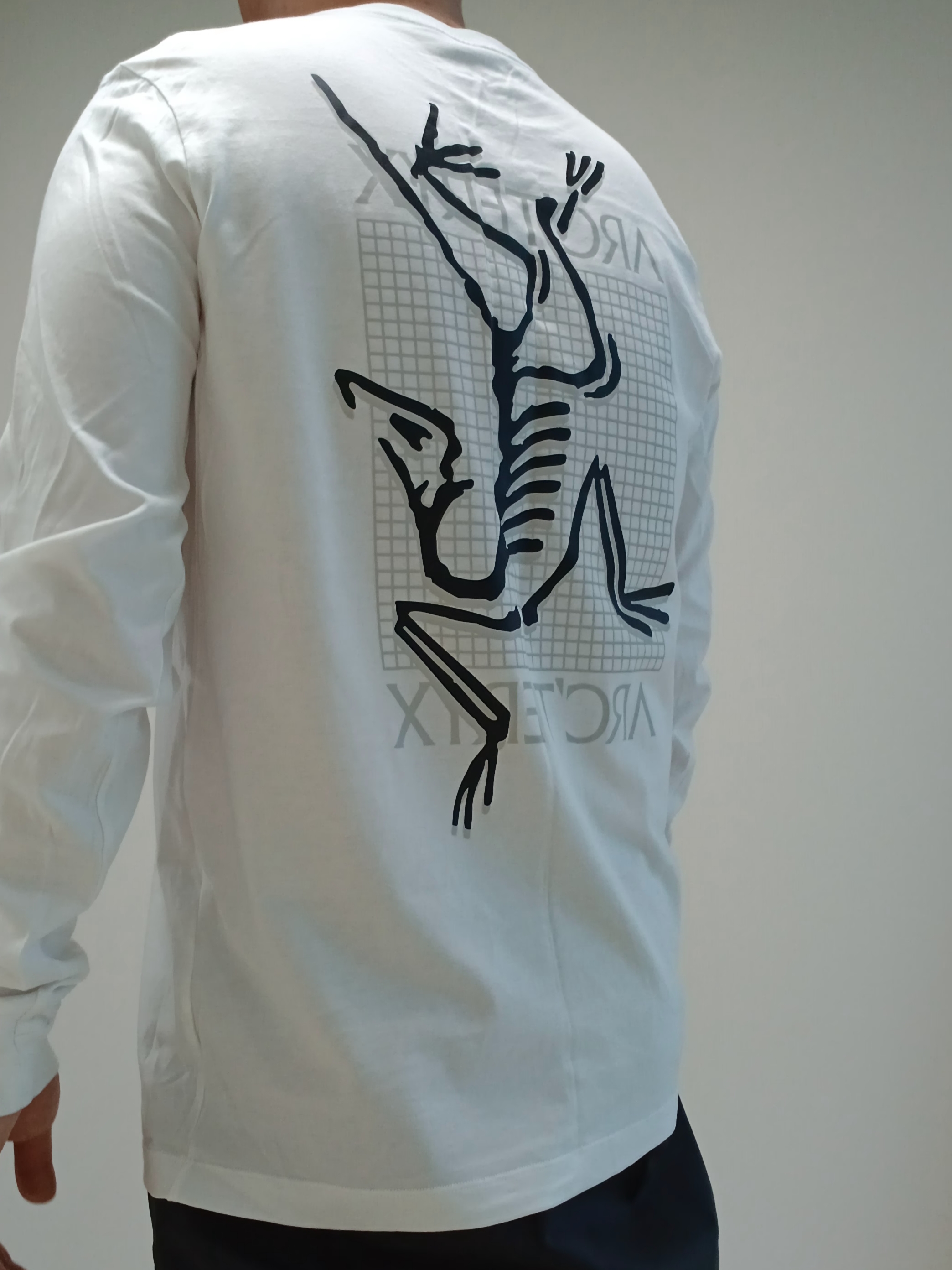 Arc'teryx Arc'Multi Bird Logo LS T-Shirt White Light, Arc'teryx Keyring Metal 착용 스타일 - 4