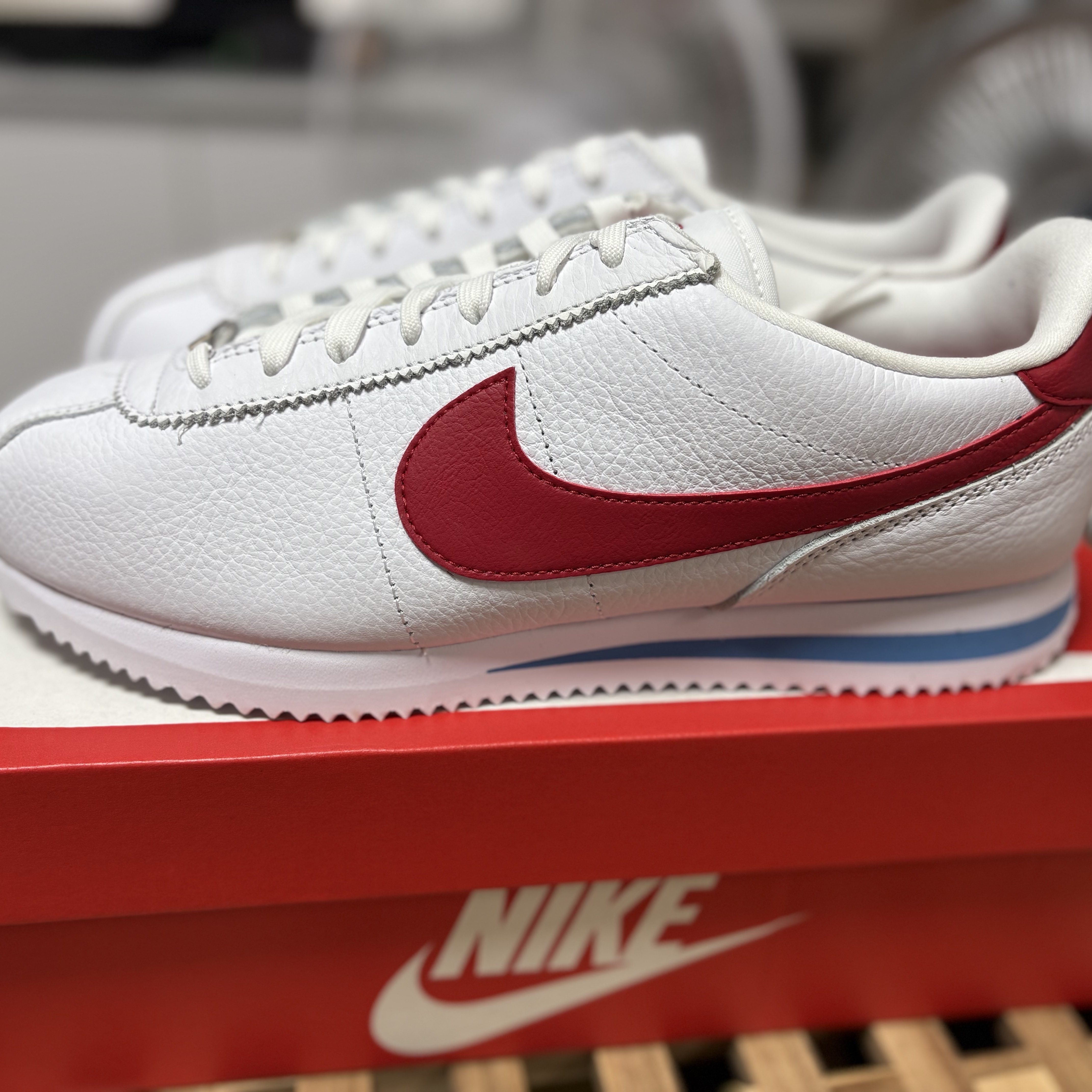 Nike Cortez Varsity Red White & Blue 착용 스타일 - 1
