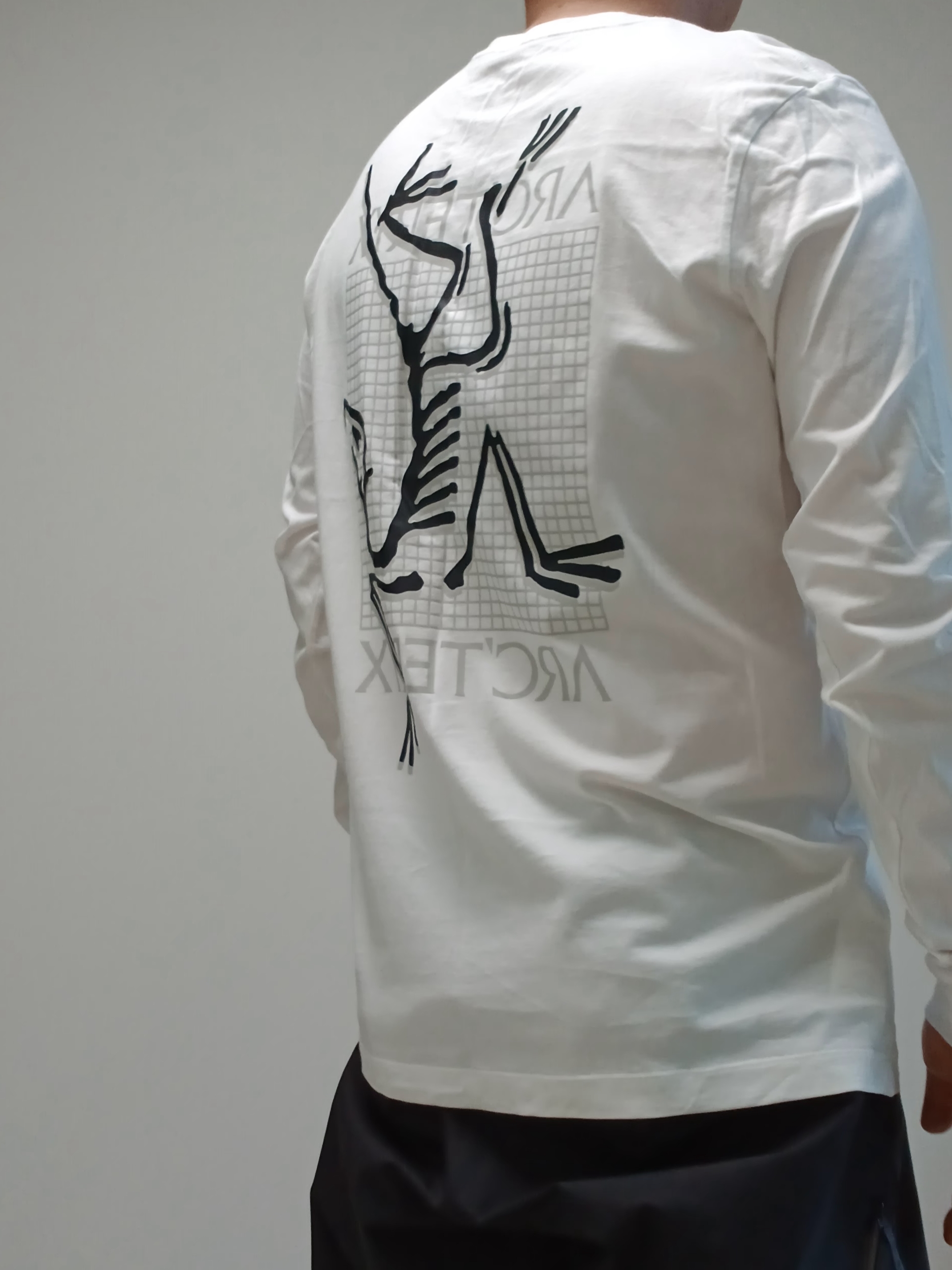 Arc'teryx Arc'Multi Bird Logo LS T-Shirt White Light, Arc'teryx Keyring Metal 착용 스타일 - 3
