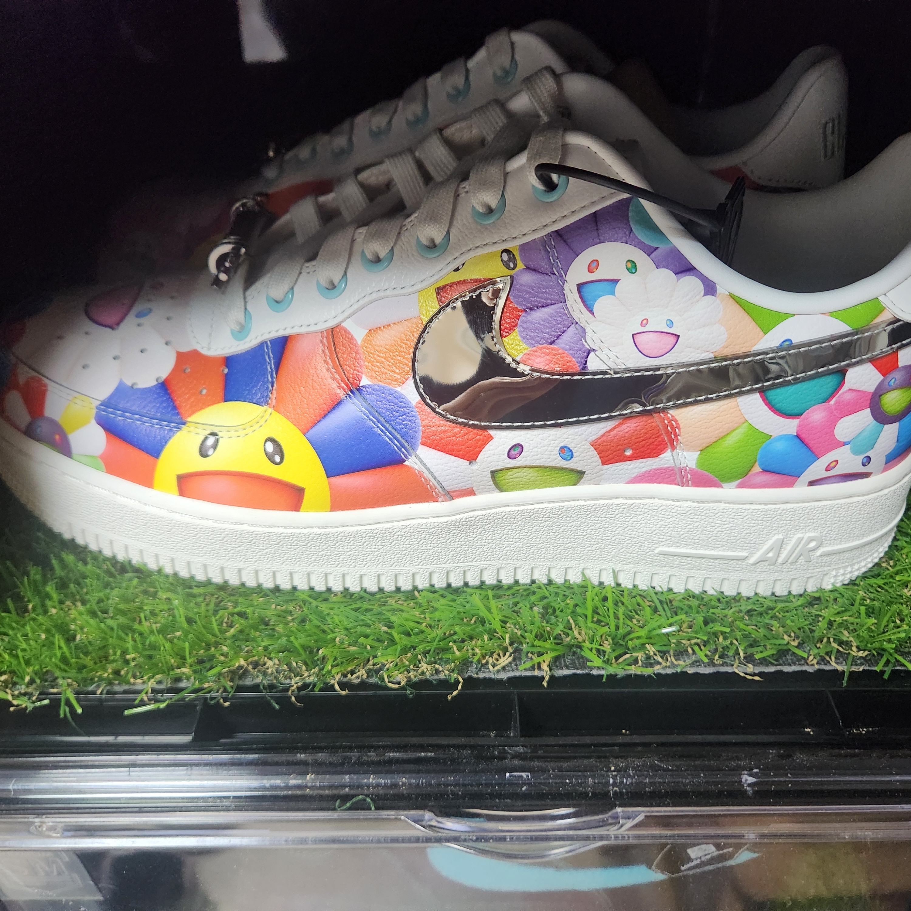 Nike Air Force 1 Low Black Aurora Green, Nike x RTFKT Air Force 1 Low Murakami Drip (4182 Limited) 착용 스타일 - 2