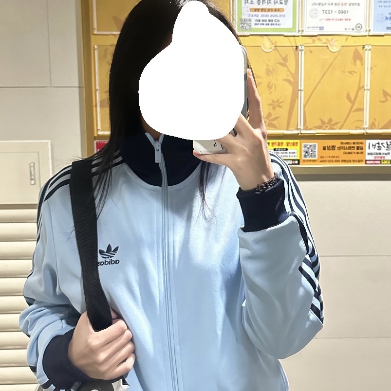 Adidas Adicolor Classic Beckenbauer Track Top Clear Sky Night Indigo - KR Sizing 착용 스타일