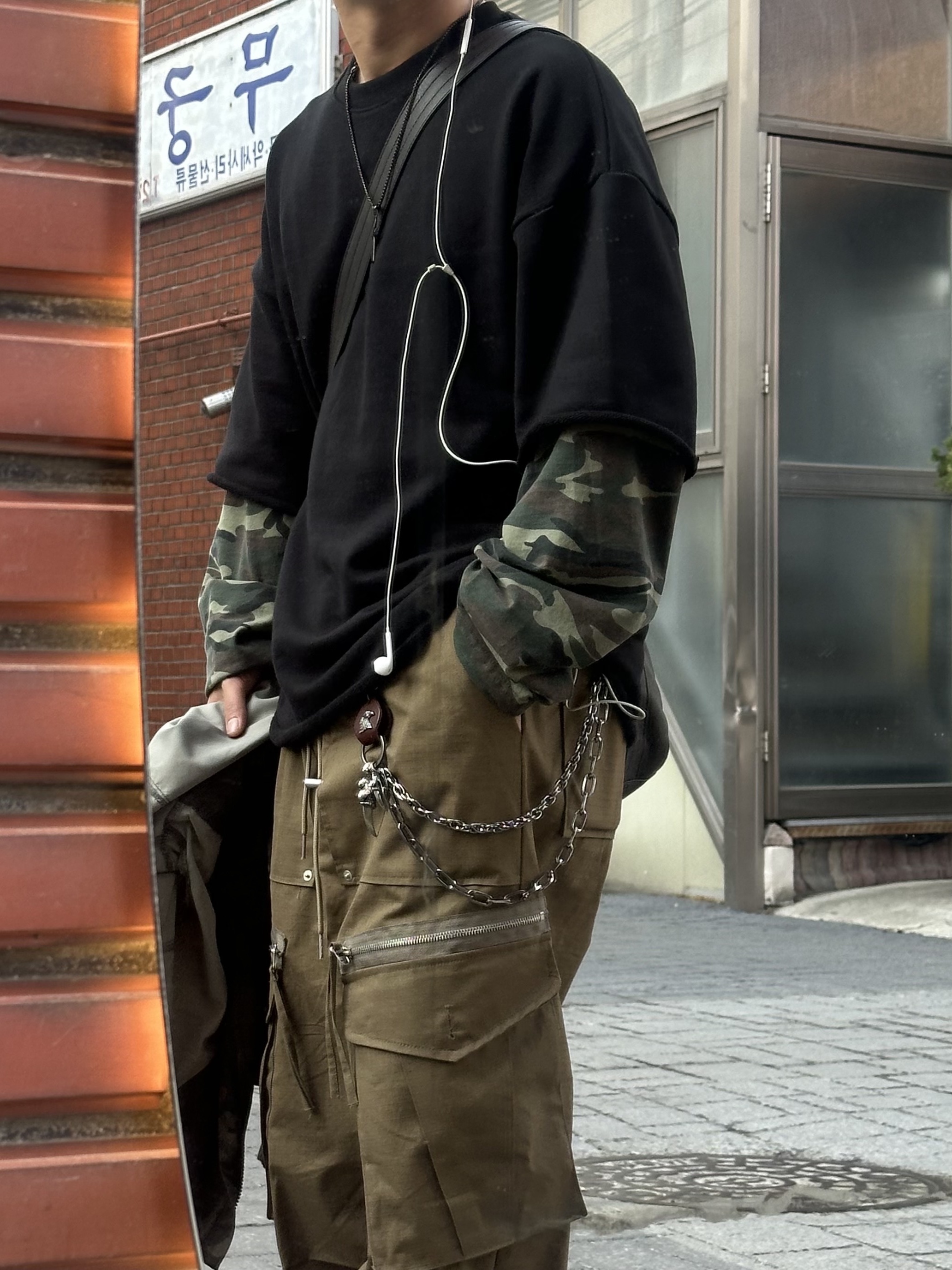 산산기어 로고 비니 블랙 - 22FW, 산산기어 로고 비니 블랙 착용 스타일 - 5