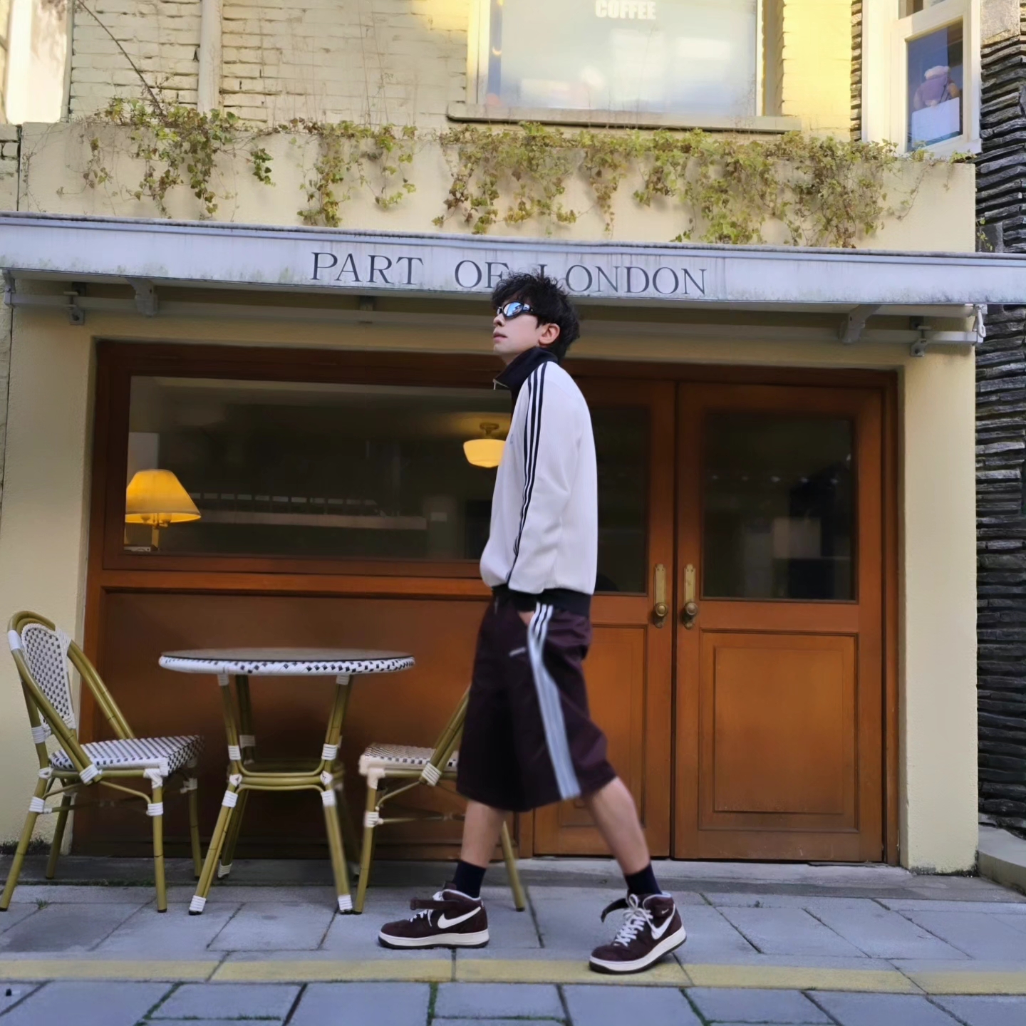 Adidas Waffle Beckenbauer Track Top Wonder White - KR Sizing, Adidas Waffle Beckenbauer Track Top Wonder White - KR Sizing 착용 스타일 - 1