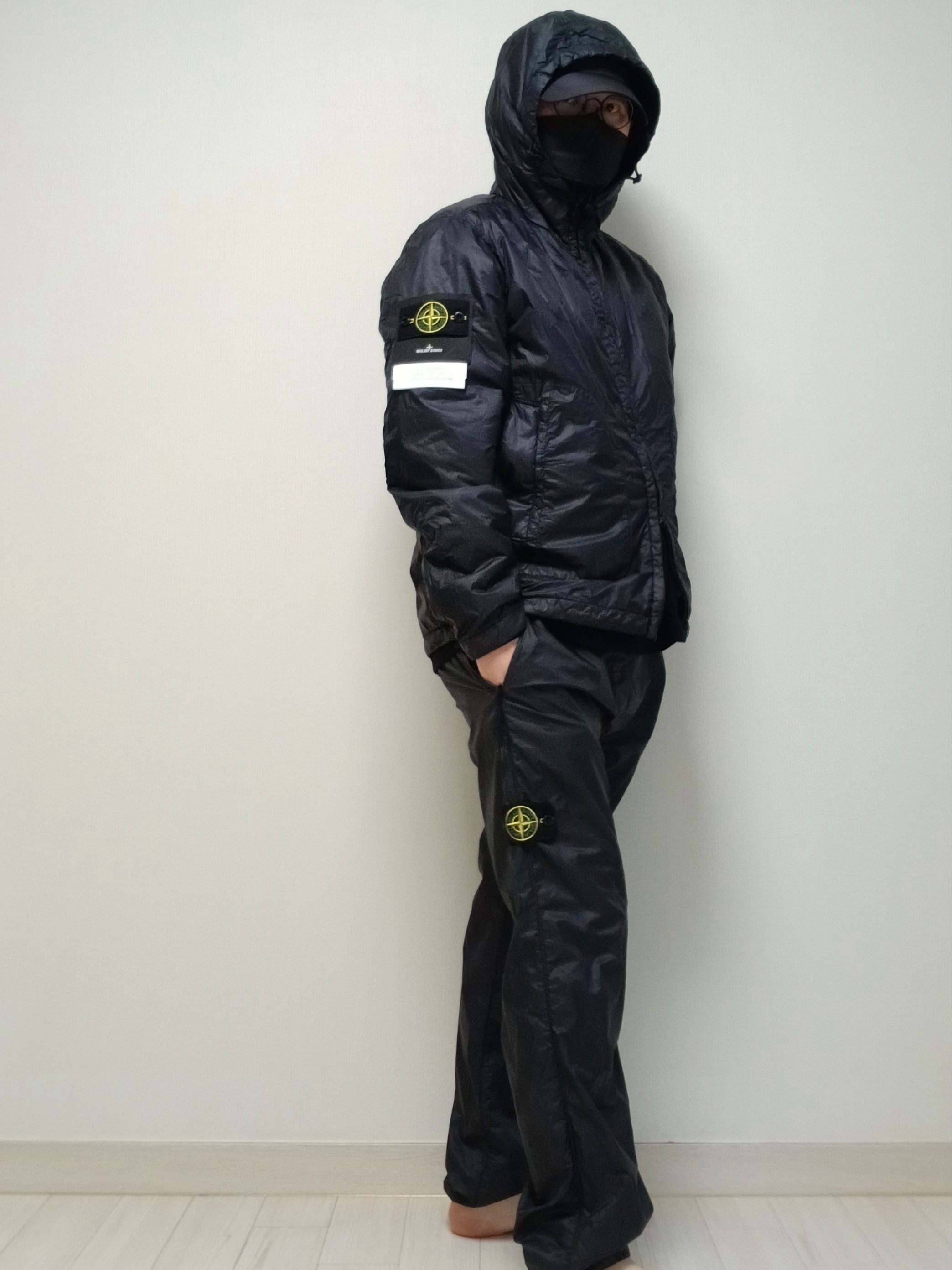 Stone Island 42025 Packable Garment Dyed Micro Yarn with Primaloft TC Hooded Jacket Black - 23SS 착용 스타일 - 10