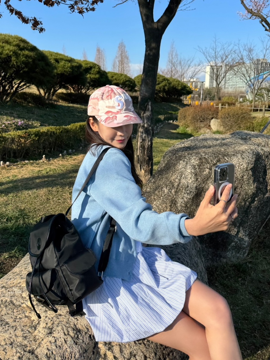 아노에틱 포켓 나일론 백팩 블랙, 슈프림 피그먼트 코티드 S 로고 6-패널 핑크 카모 - 25SS 착용 스타일 - 4