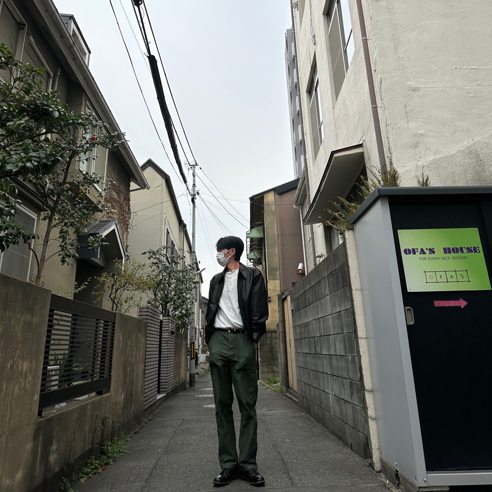 Orslow 5002 US Army Fatigue Pants Green, Red Wing  Beckman Flatbox 9060 Black Klondike - D 착용 스타일