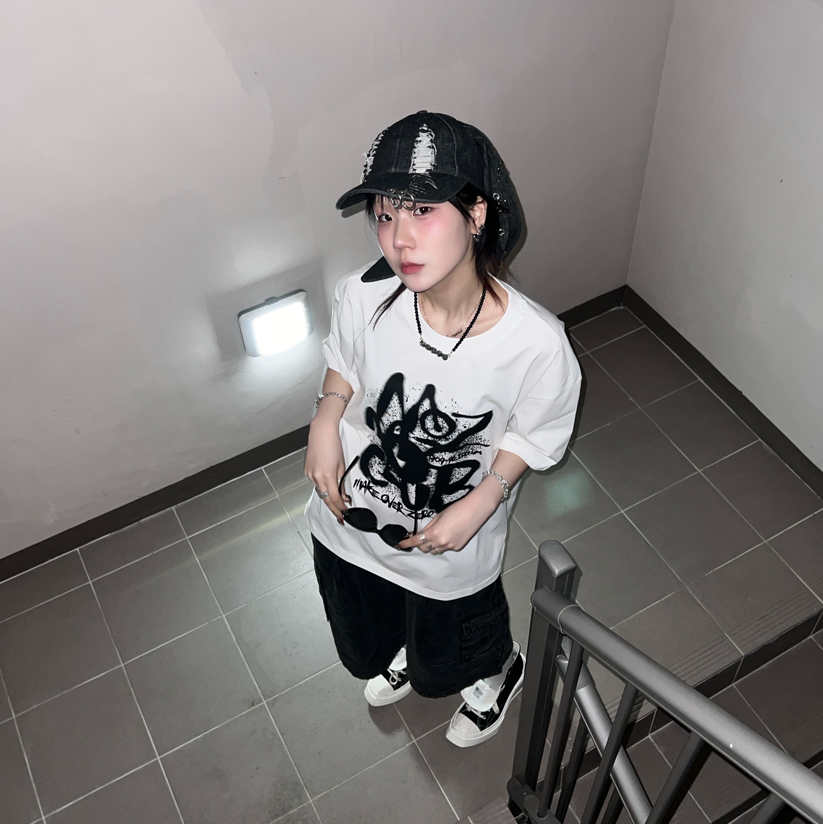 (W) Converse Chuck 70 De Luxe Wedge Black 착용 스타일 - 3