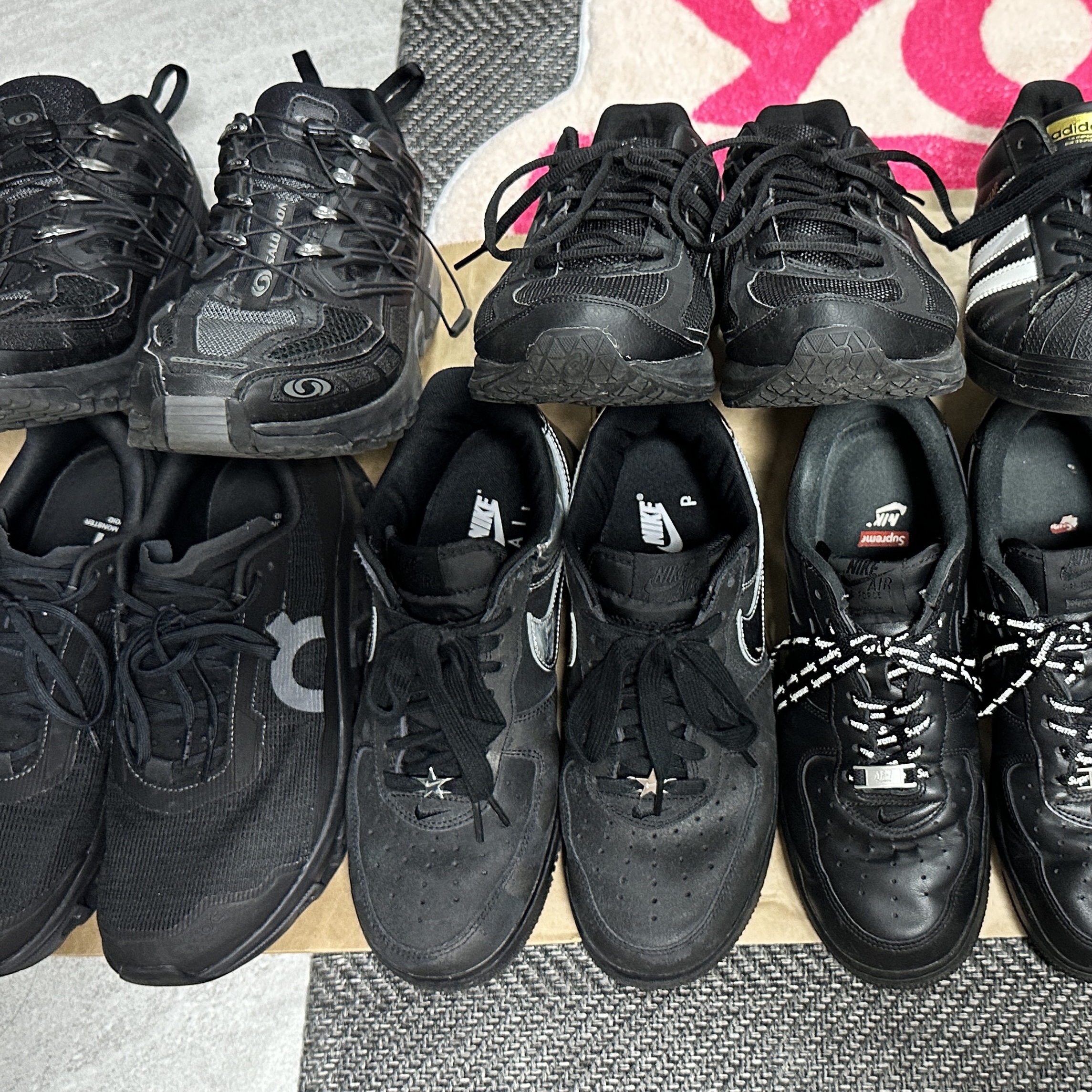 Nike Air Force 1 Low Retro All-Star, On Running Cloudmonster Void Black 착용 스타일