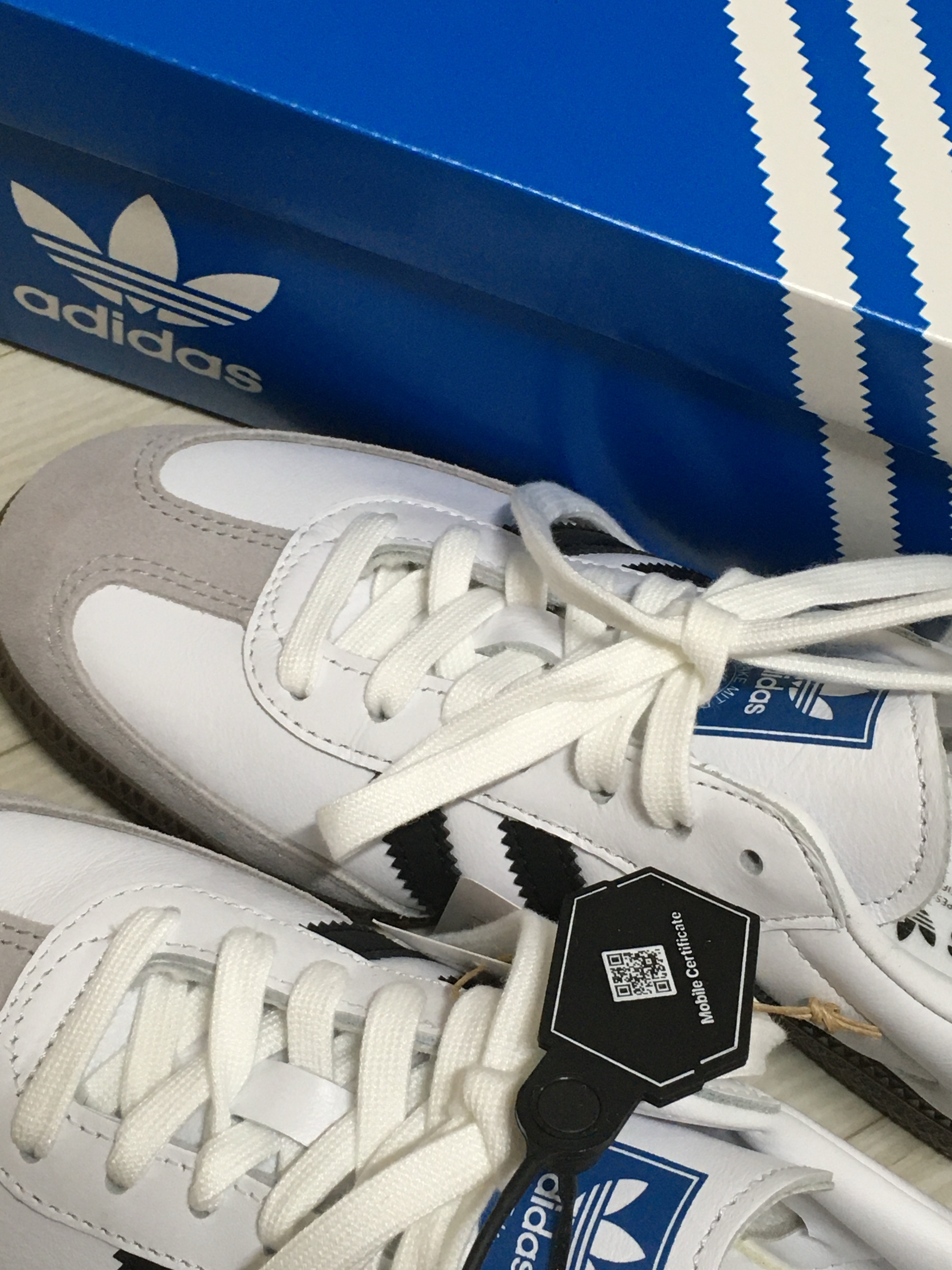 Adidas Samba OG Cloud White 착용 스타일 - 1