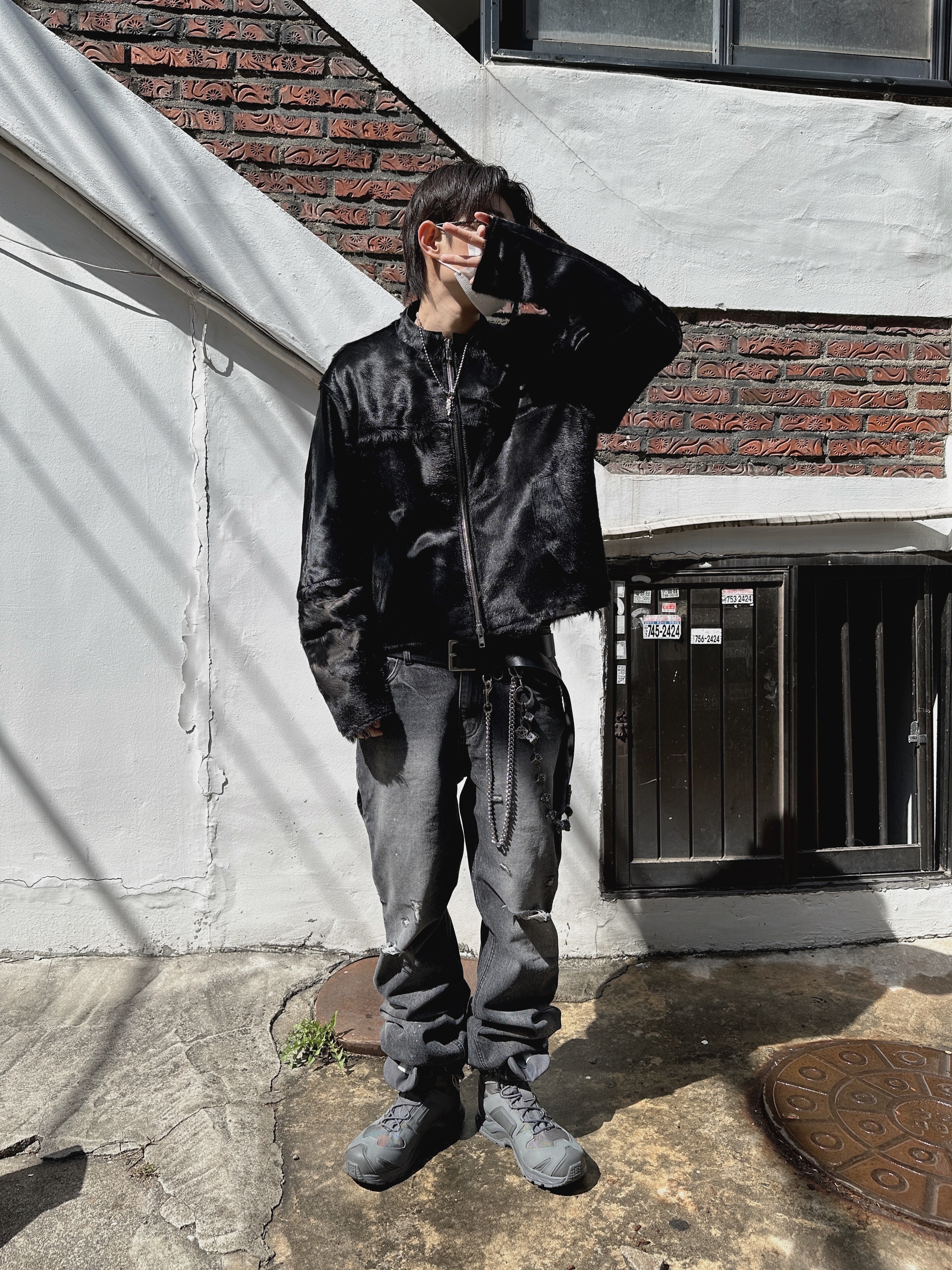 Salomon x Rier XA Jungle Castlerock 착용 스타일 - 3