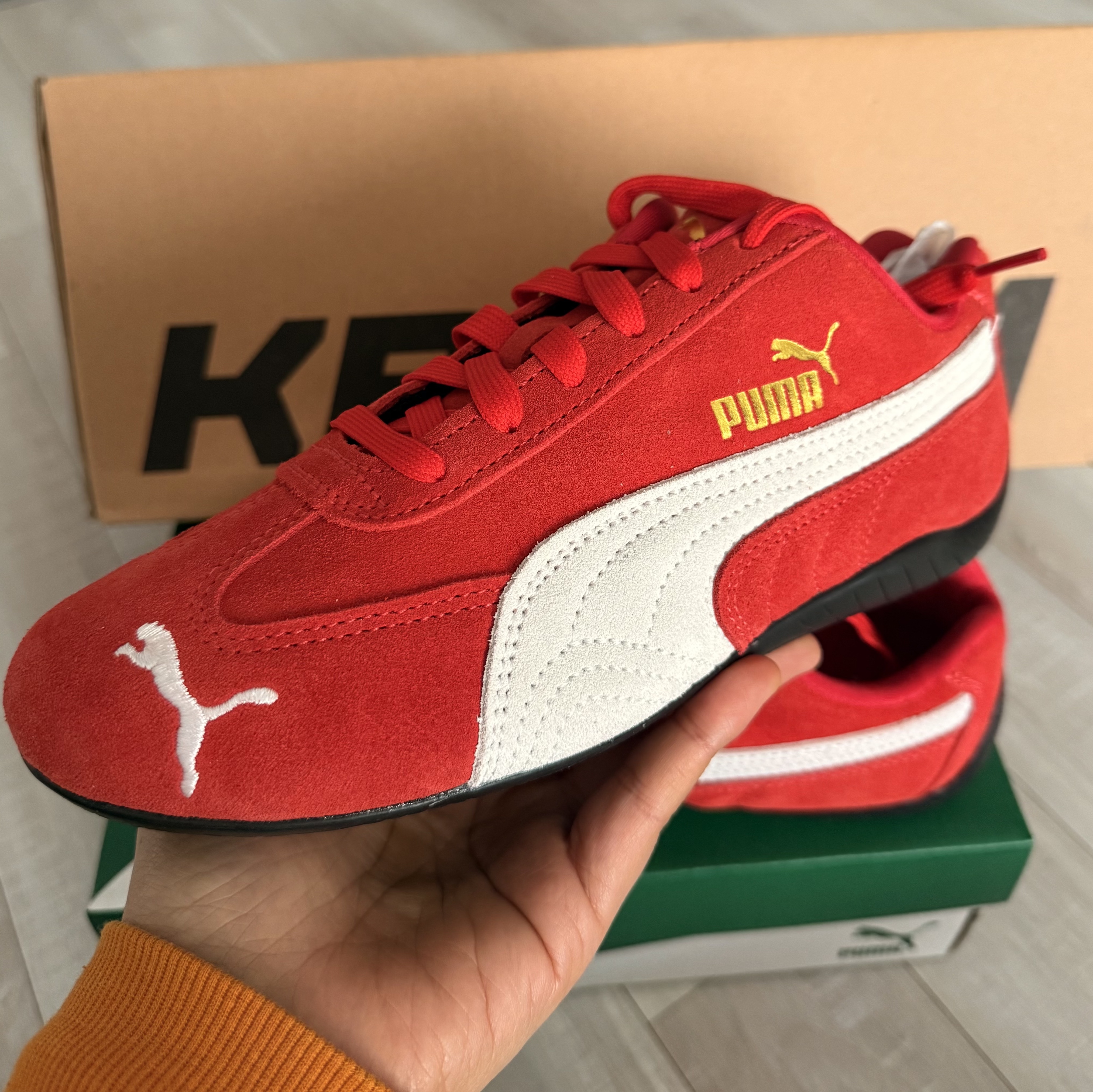 Puma Speedcat OG Red White 착용 스타일