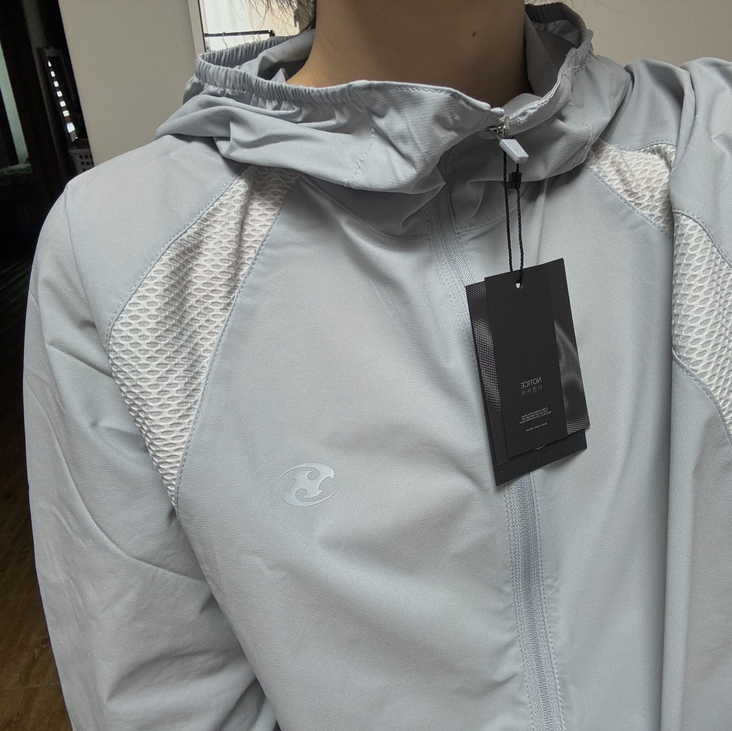 Sansan Gear Mesh Jacket Sky Blue_25SS 착용 스타일 - 4