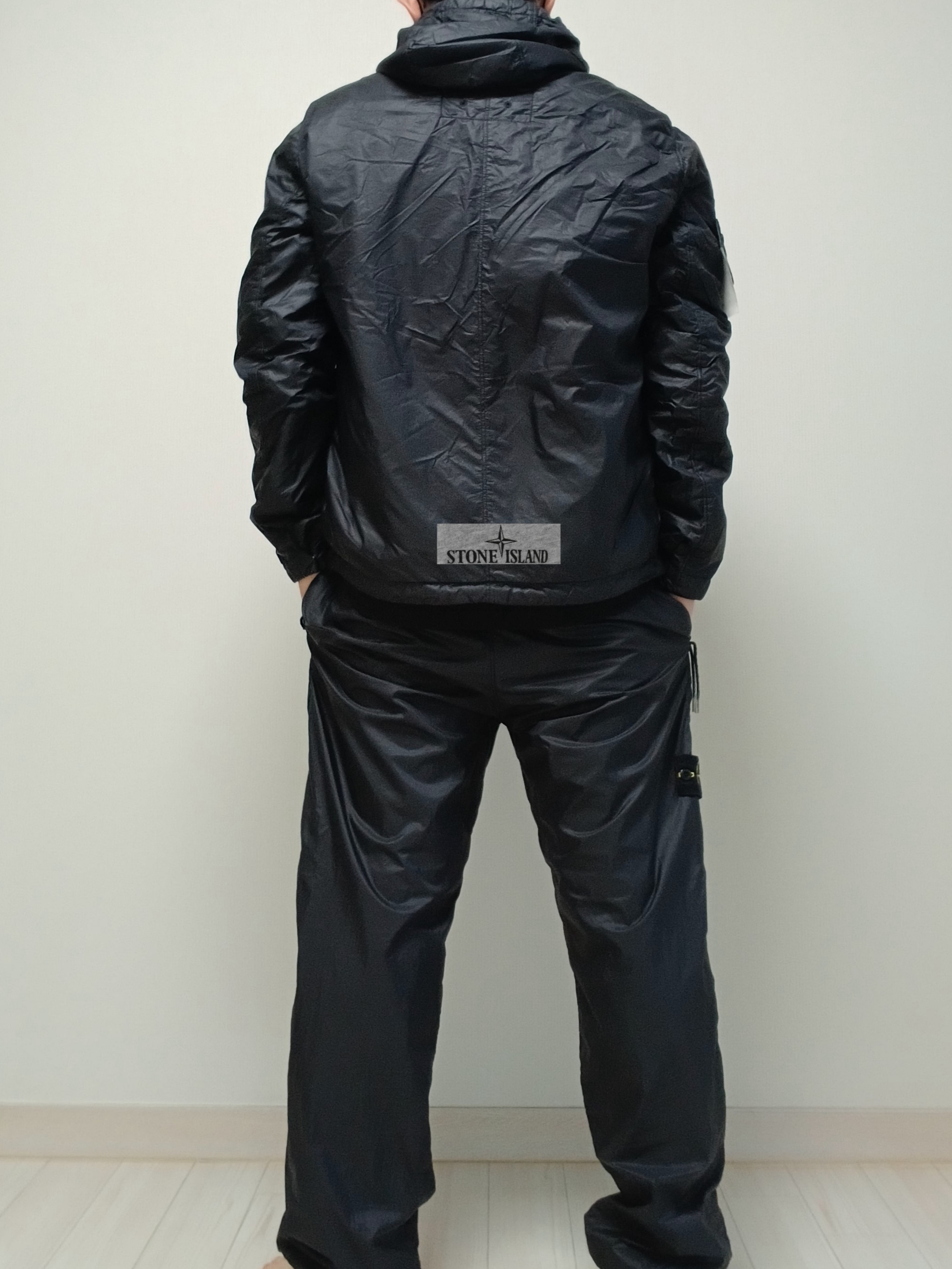 Stone Island 42025 Packable Garment Dyed Micro Yarn with Primaloft TC Hooded Jacket Black - 23SS 착용 스타일 - 2