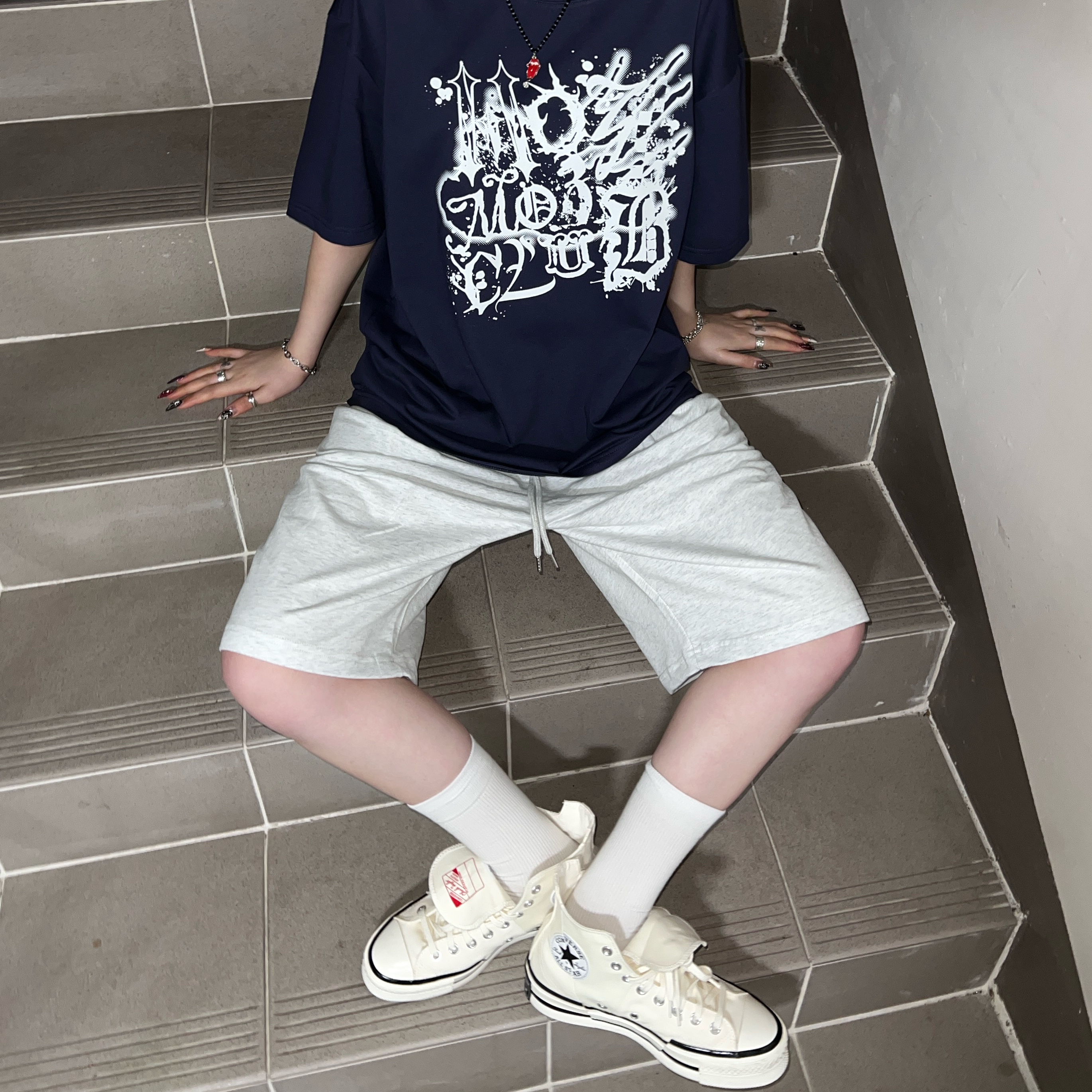Converse Chuck 70 High Plus Egret 착용 스타일 - 3