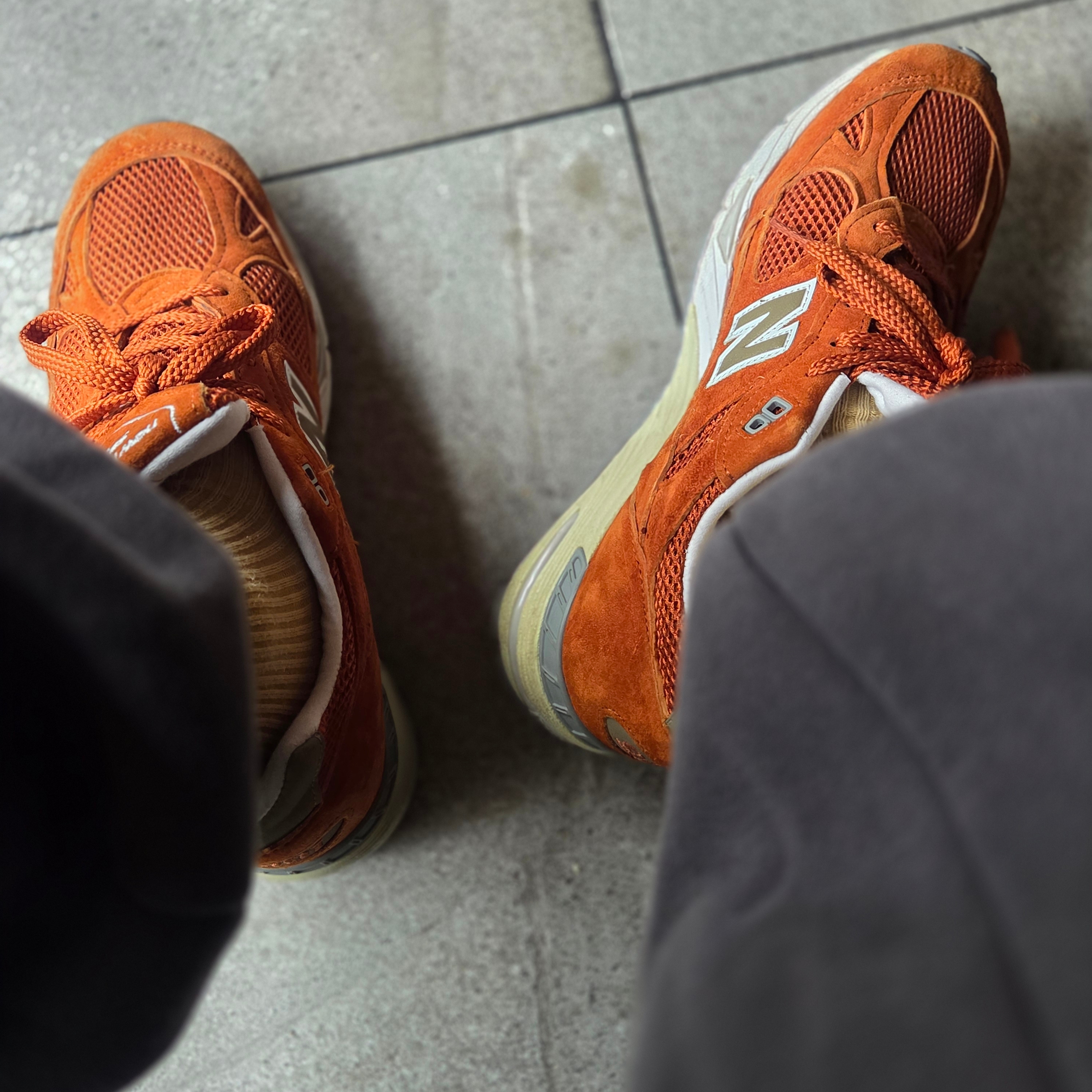 New Balance Made in UK 991 Eastern Species 착용 스타일 - 2