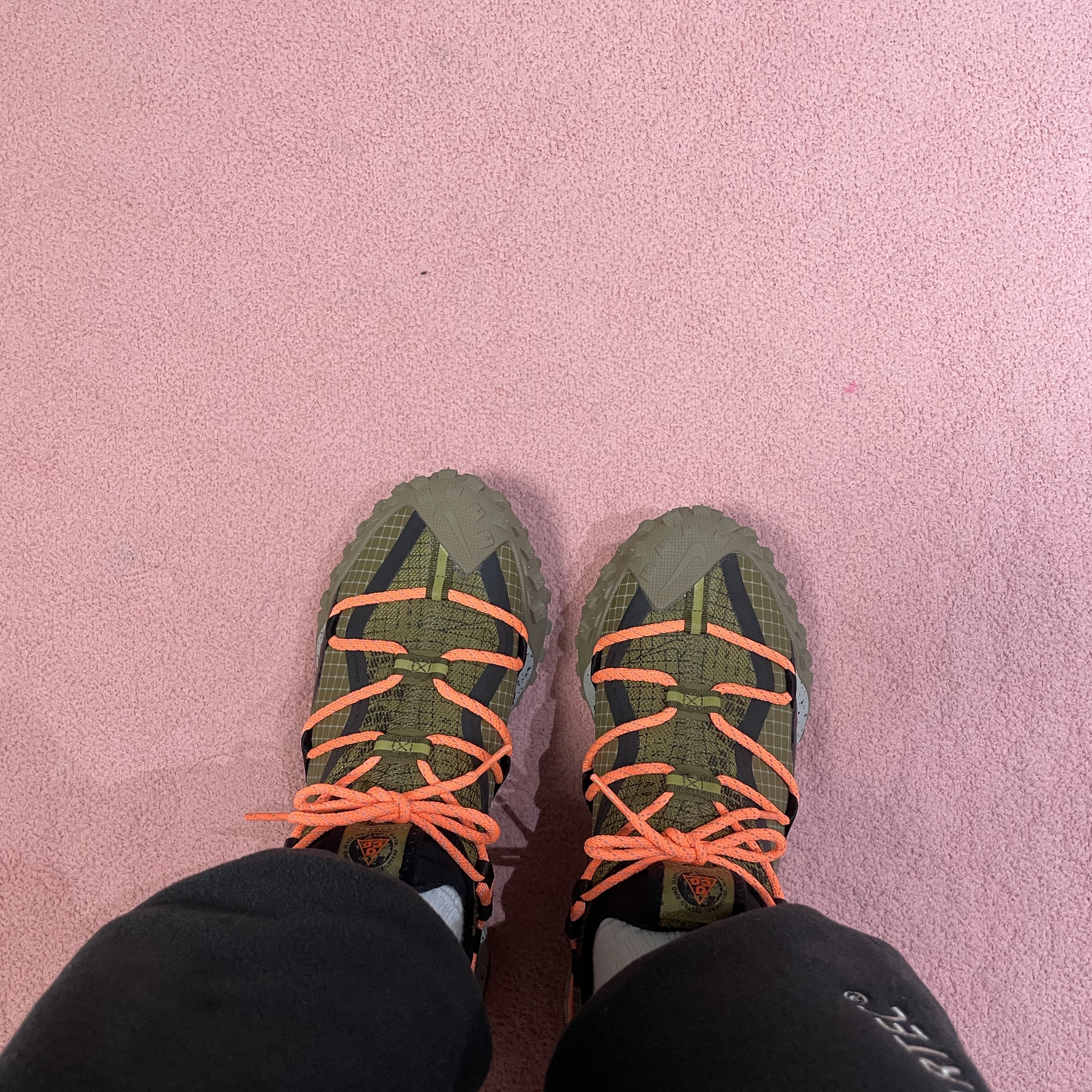 Nike ACG Polartec Wolf Tree Pants Black Summit White - Asia, Nike ACG Mountain Fly Low Gore-Tex SE Hazel Rush 착용 스타일