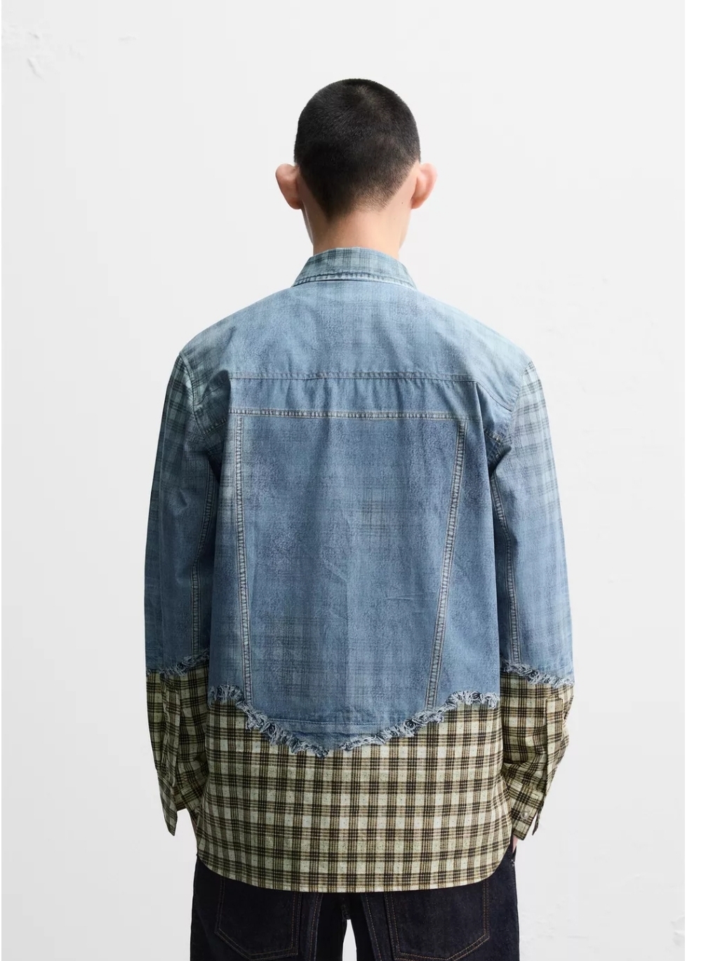 Zara x Andersson Bell Trompe L'oeil Printed Shirt Yellow 착용 스타일