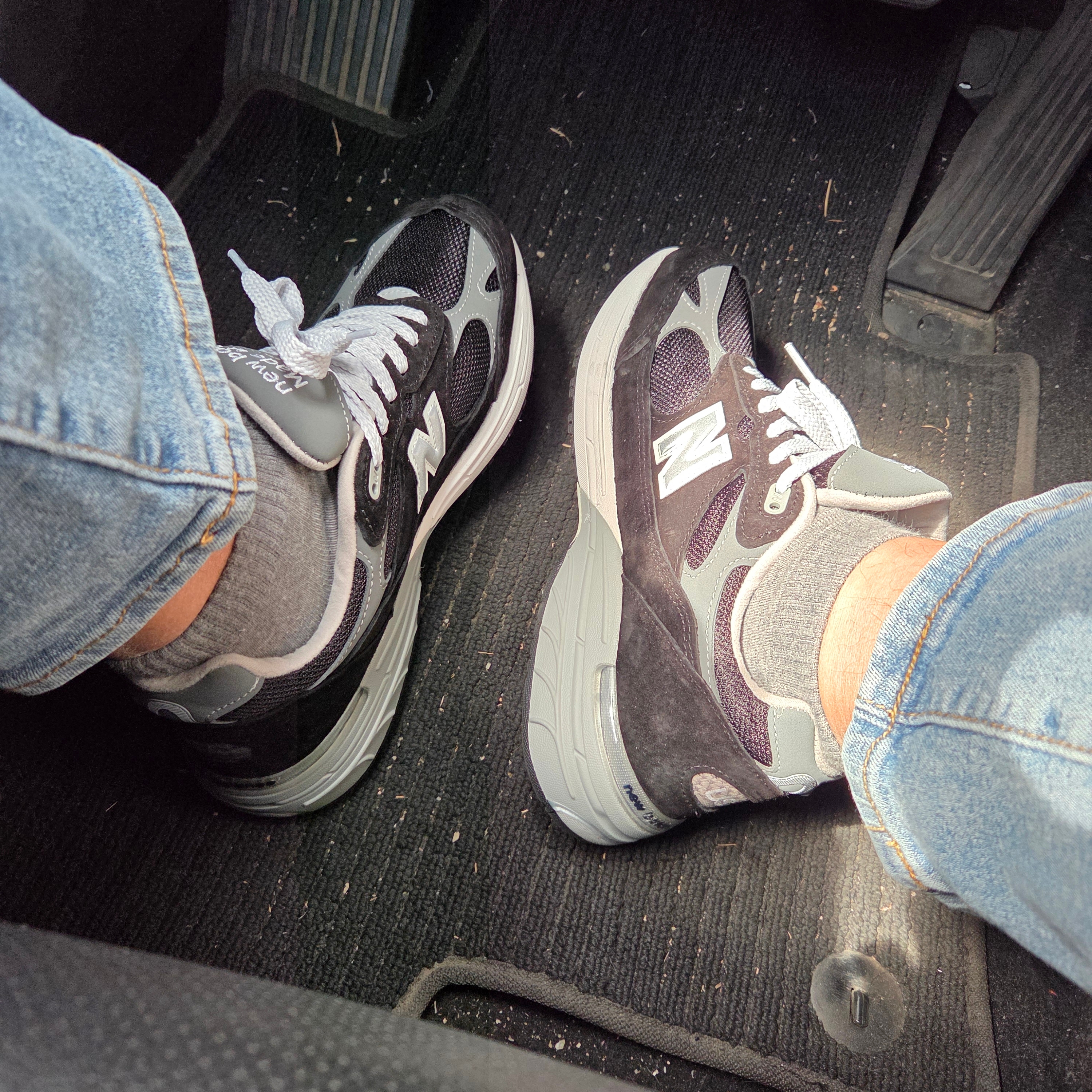New Balance 993 Made in USA Black - D Standard 착용 스타일