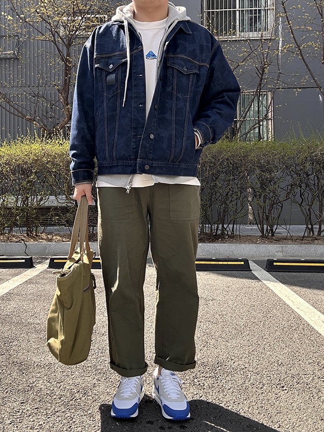 (W) Nike Air Max 1 '86 OG Royal Blue 착용 스타일 - 1