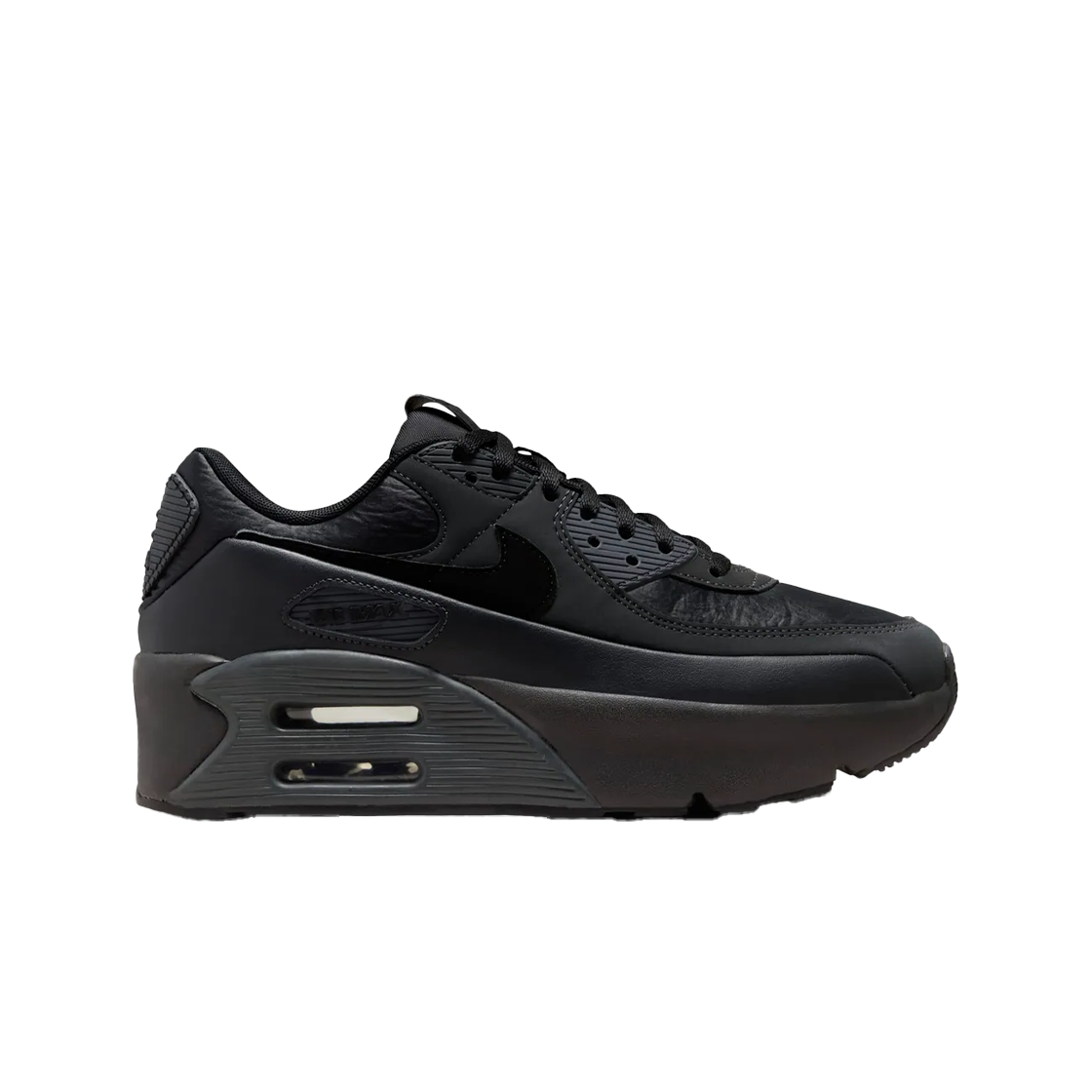 (W) 나이키 에어맥스 90 LV8 오프 느와르 다크 스모크 그레이((W) Nike Air Max 90 LV8 Off Noir Dark Smoke Grey)