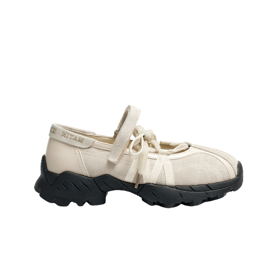 (W) 마뗑킴 스웨이드 발레 스니커즈 아이보리((W) Matin Kim Suede Ballet Sneakers Ivory)